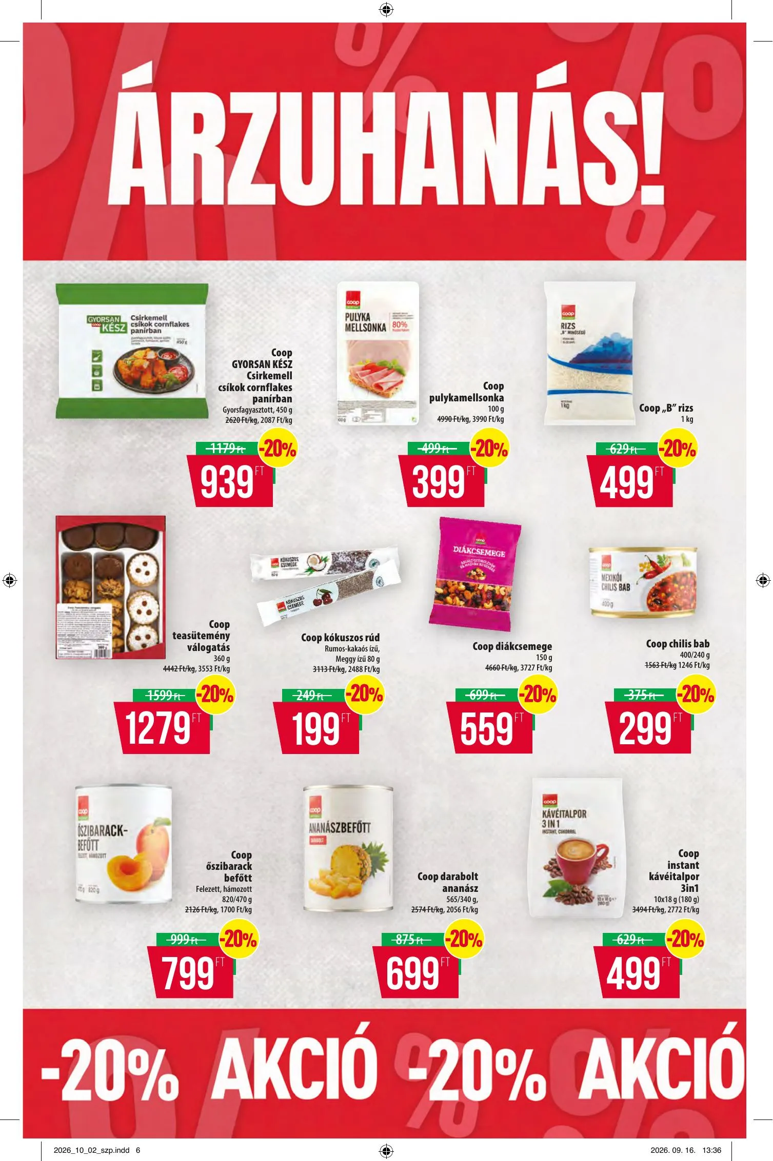 Coop akciós újság Észak-Kelet 10.08–10.14 – 6. oldal