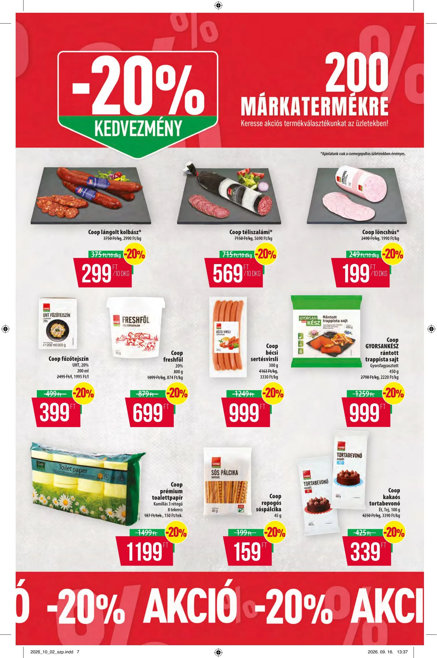 Coop akciós újság Észak-Kelet 10.08–10.14 – 7. oldal