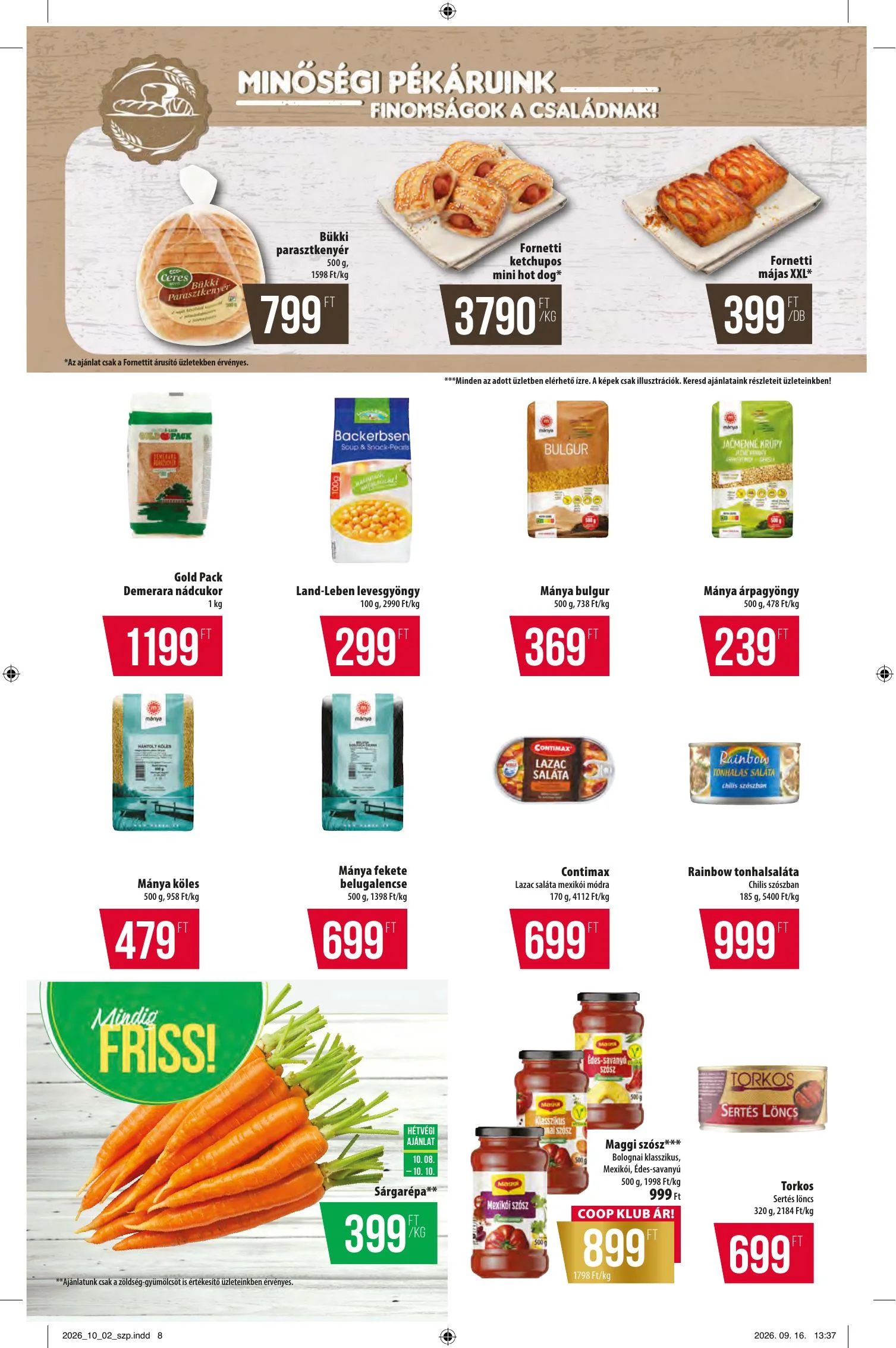 Coop akciós újság Észak-Kelet 10.08–10.14 – 8. oldal