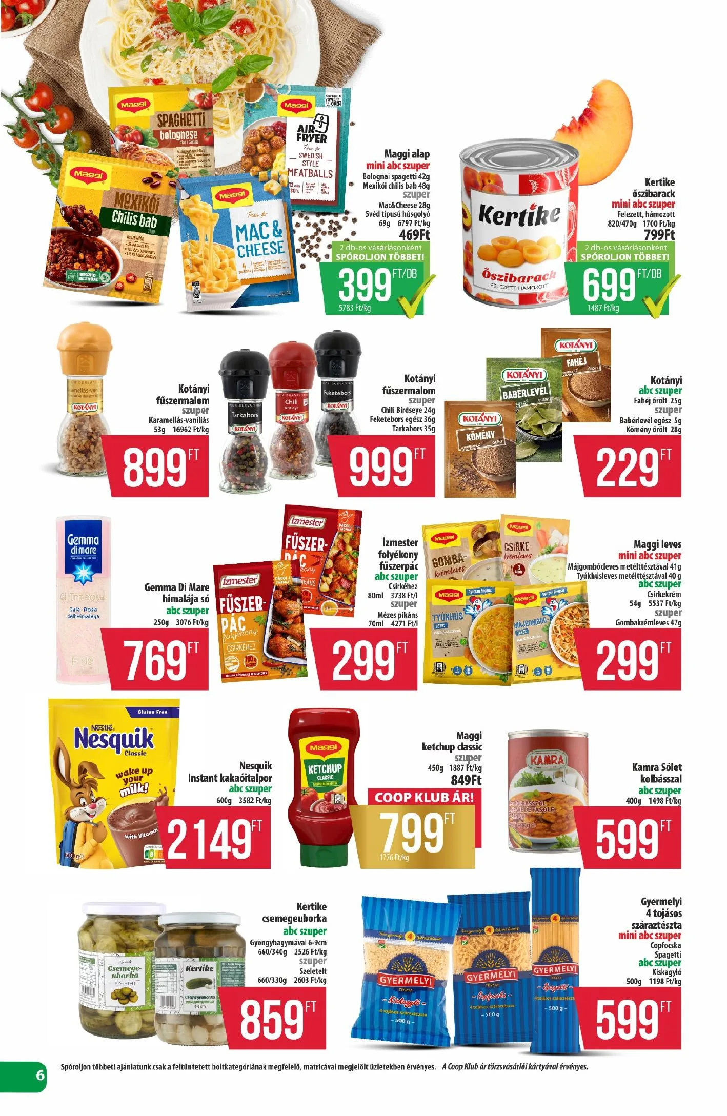 Coop akciós újság Észak-Kelet 10.15–10.21 – 6. oldal