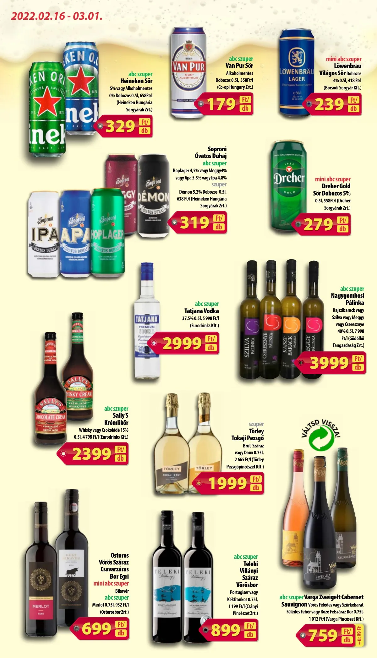 Coop akciós újság Hétforrás 02.16–03.01 – 10. oldal
