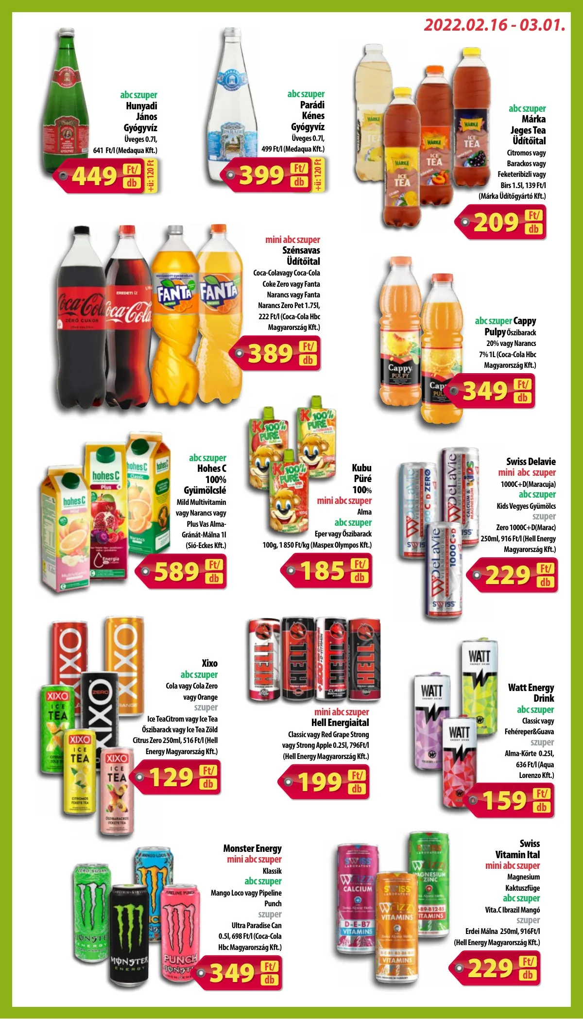 Coop akciós újság Hétforrás 02.16–03.01 – 9. oldal