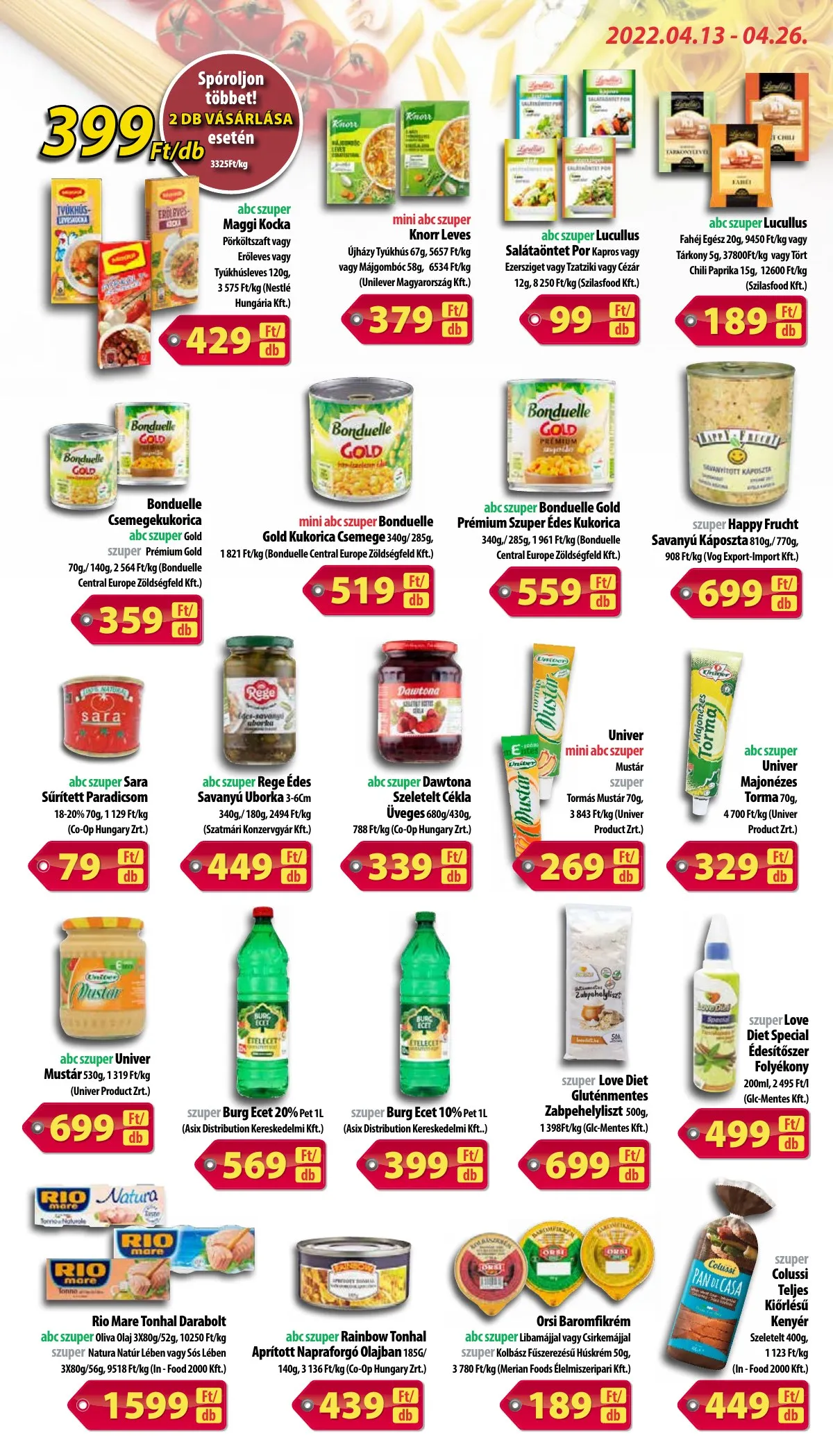 Coop akciós újság Hétforrás 04.13–04.26 – 7. oldal