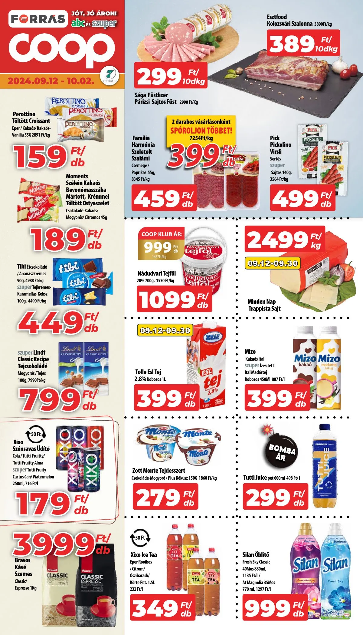 Coop akciós újság Hétforrás 09.12–10.02