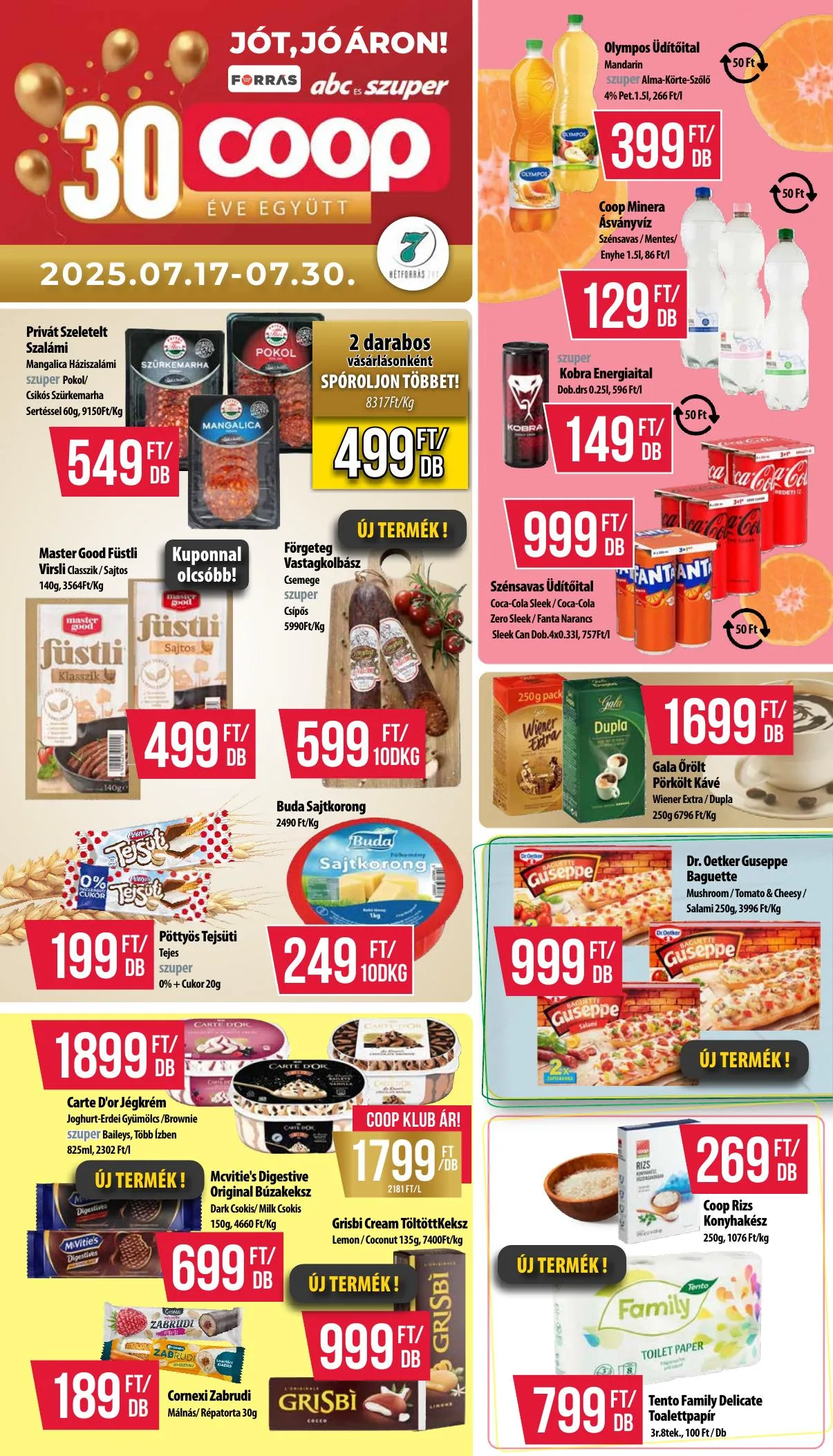Coop akciós újság Hétforrás 07.17–07.30