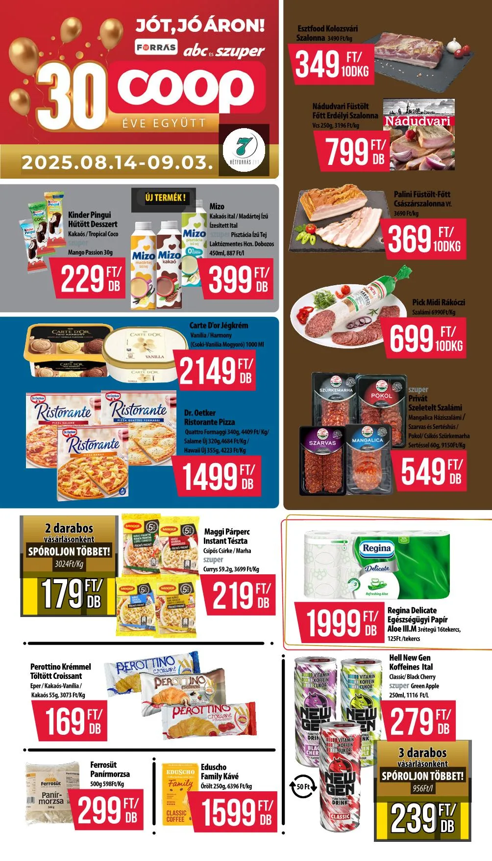 Coop akciós újság Hétforrás 08.14–08.19