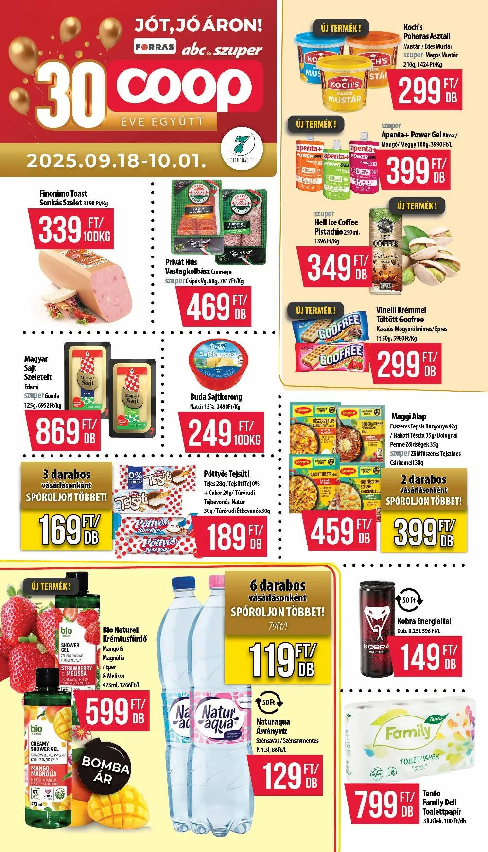 Coop akciós újság Hétforrás 09.18–10.01
