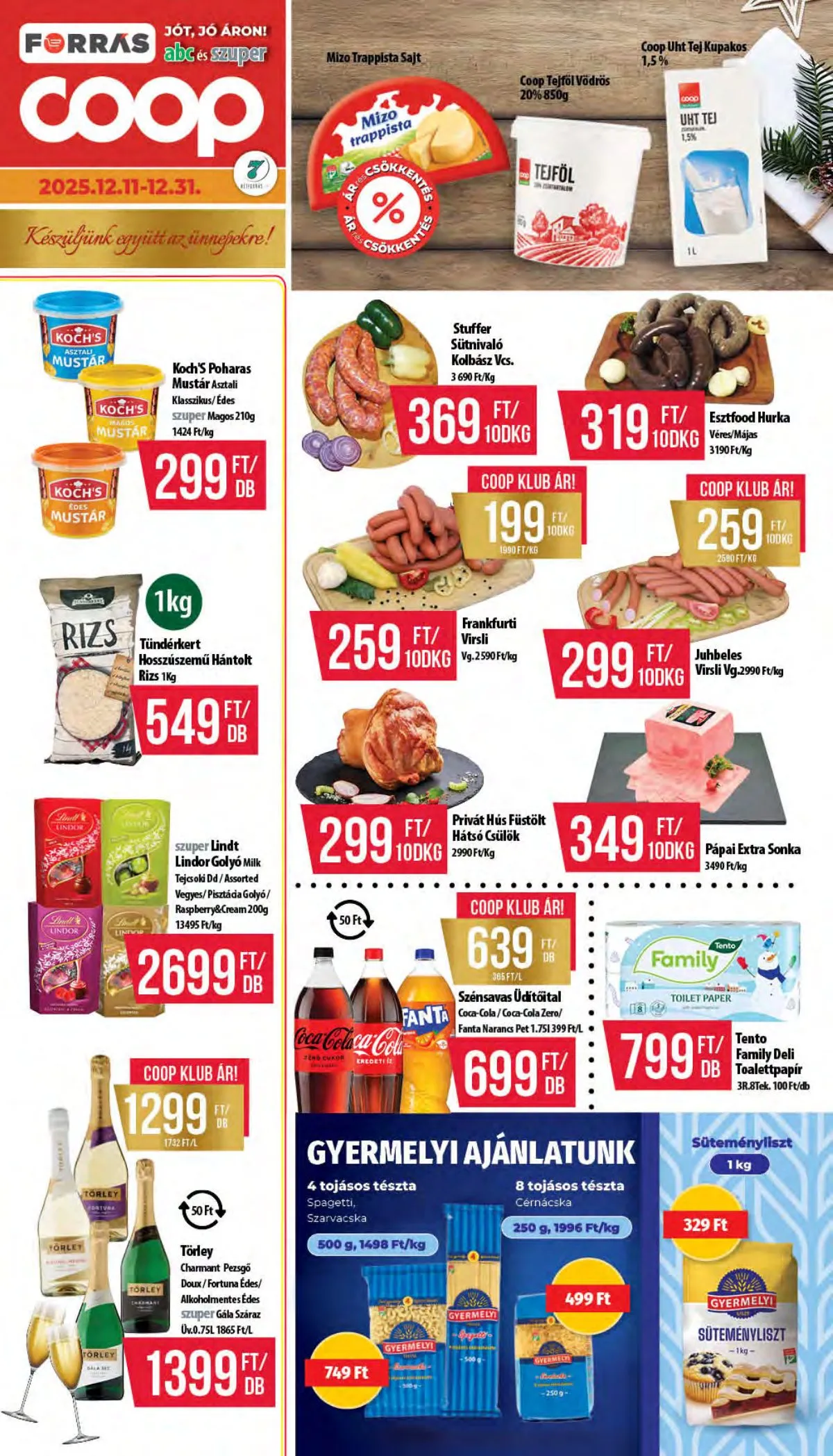 Coop akciós újság Hétforrás 12.11–12.31