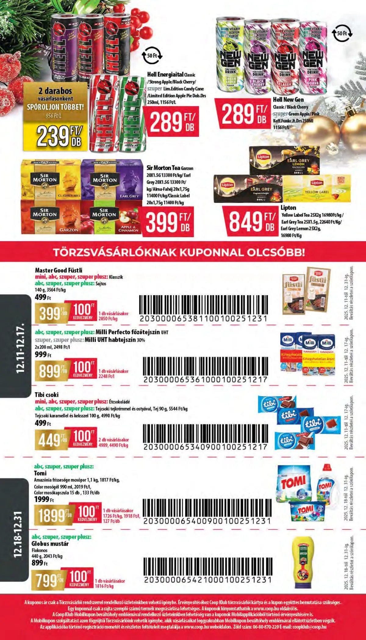 Coop akciós újság Hétforrás 12.11–12.31 – 16. oldal