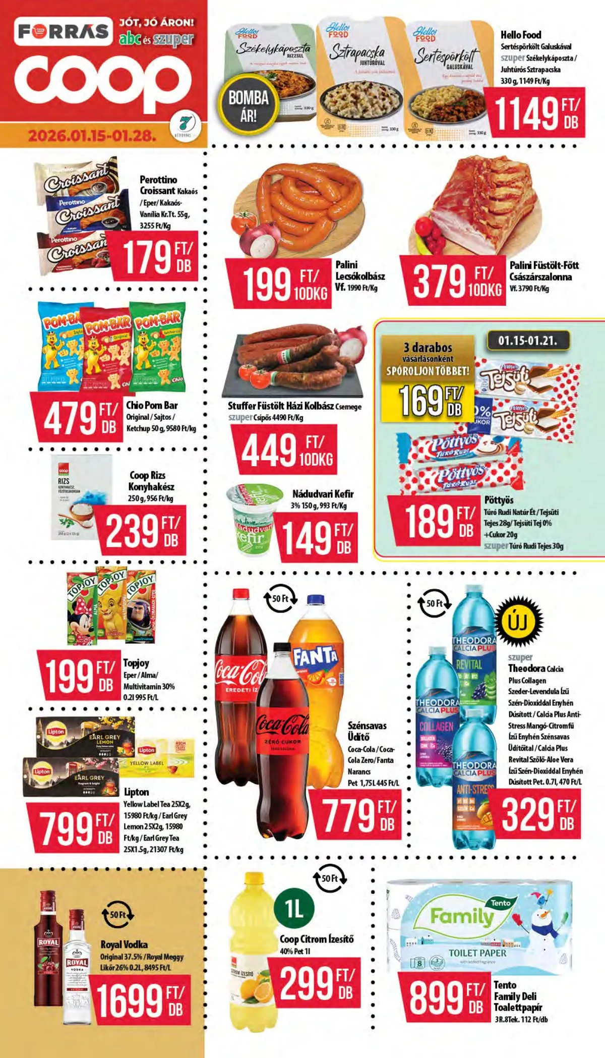 Coop akciós újság Hétforrás 01.15–01.21