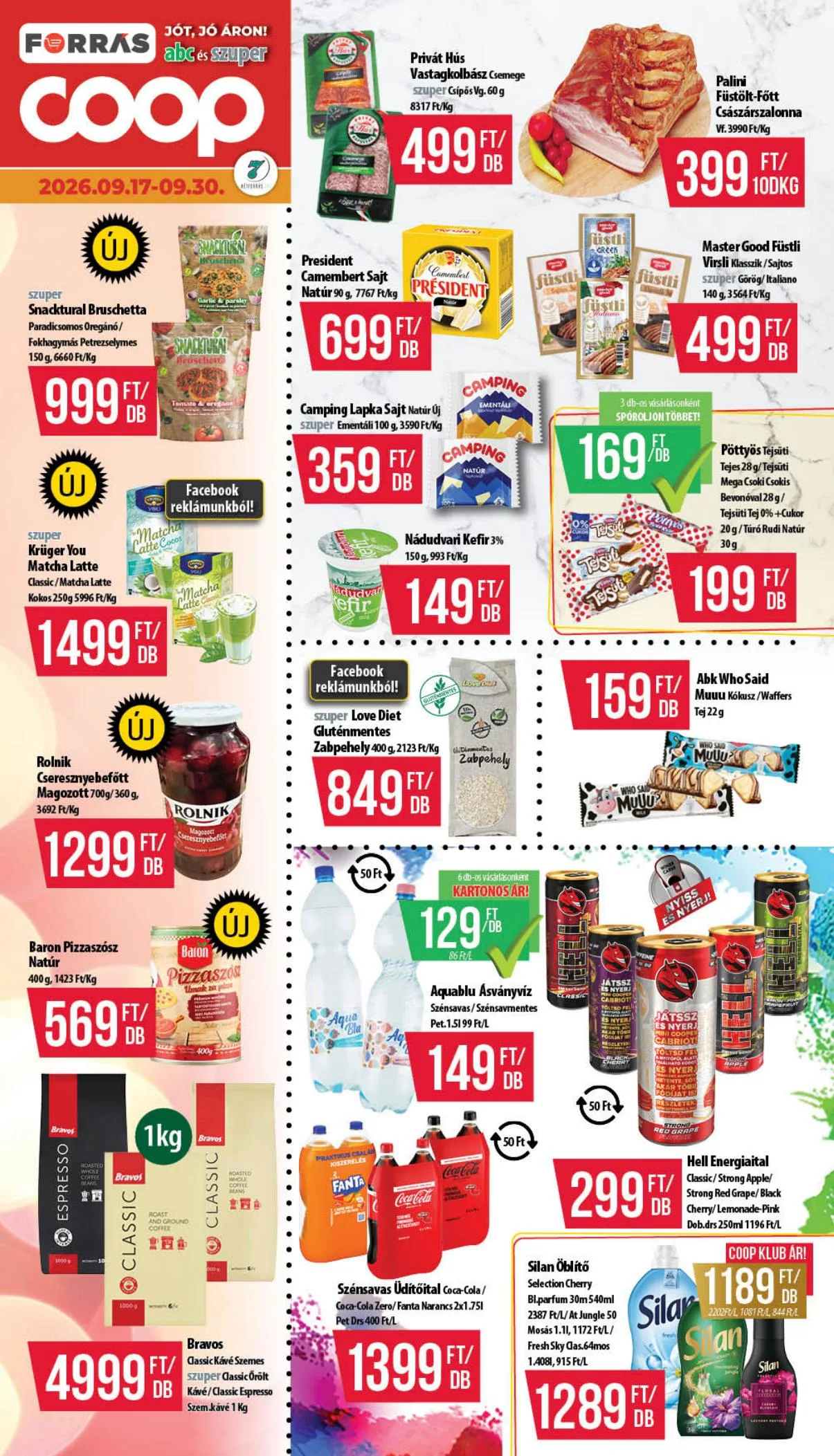 Coop akciós újság Hétforrás 09.17–09.30