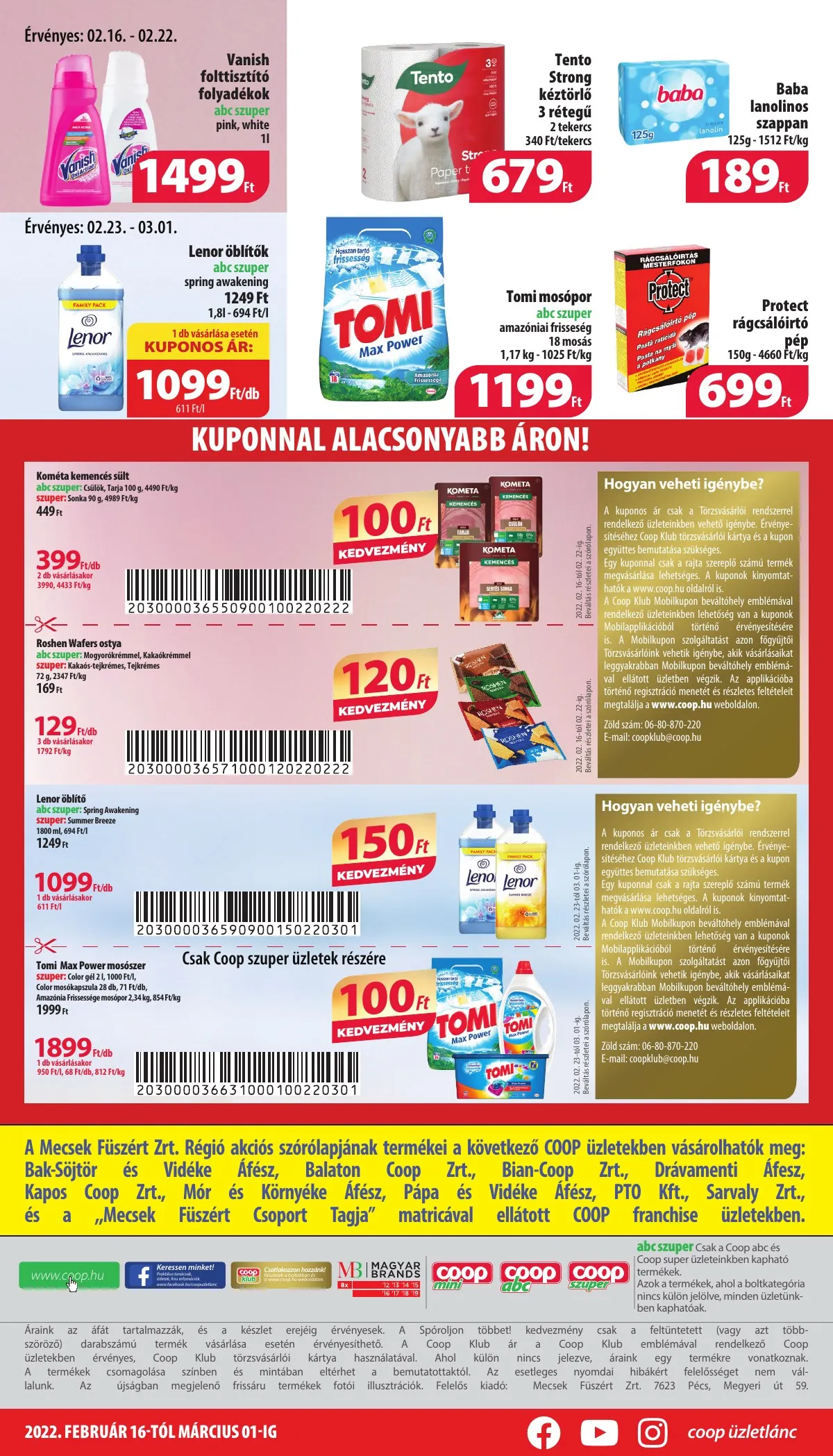 Coop akciós újság Mecsek 02.16–03.01 – 4. oldal