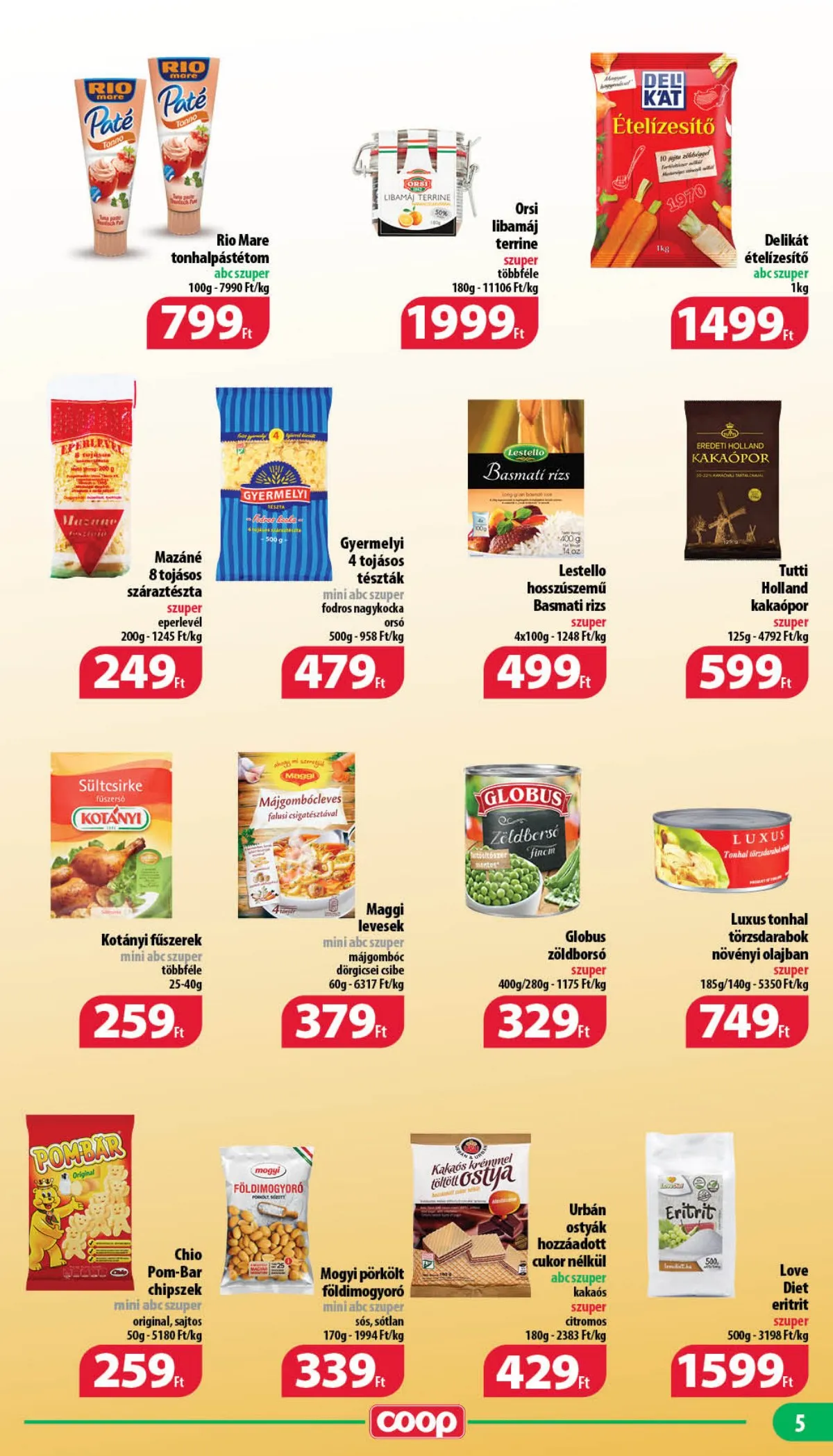 Coop akciós újság Mecsek 03.16–03.22 – 5. oldal