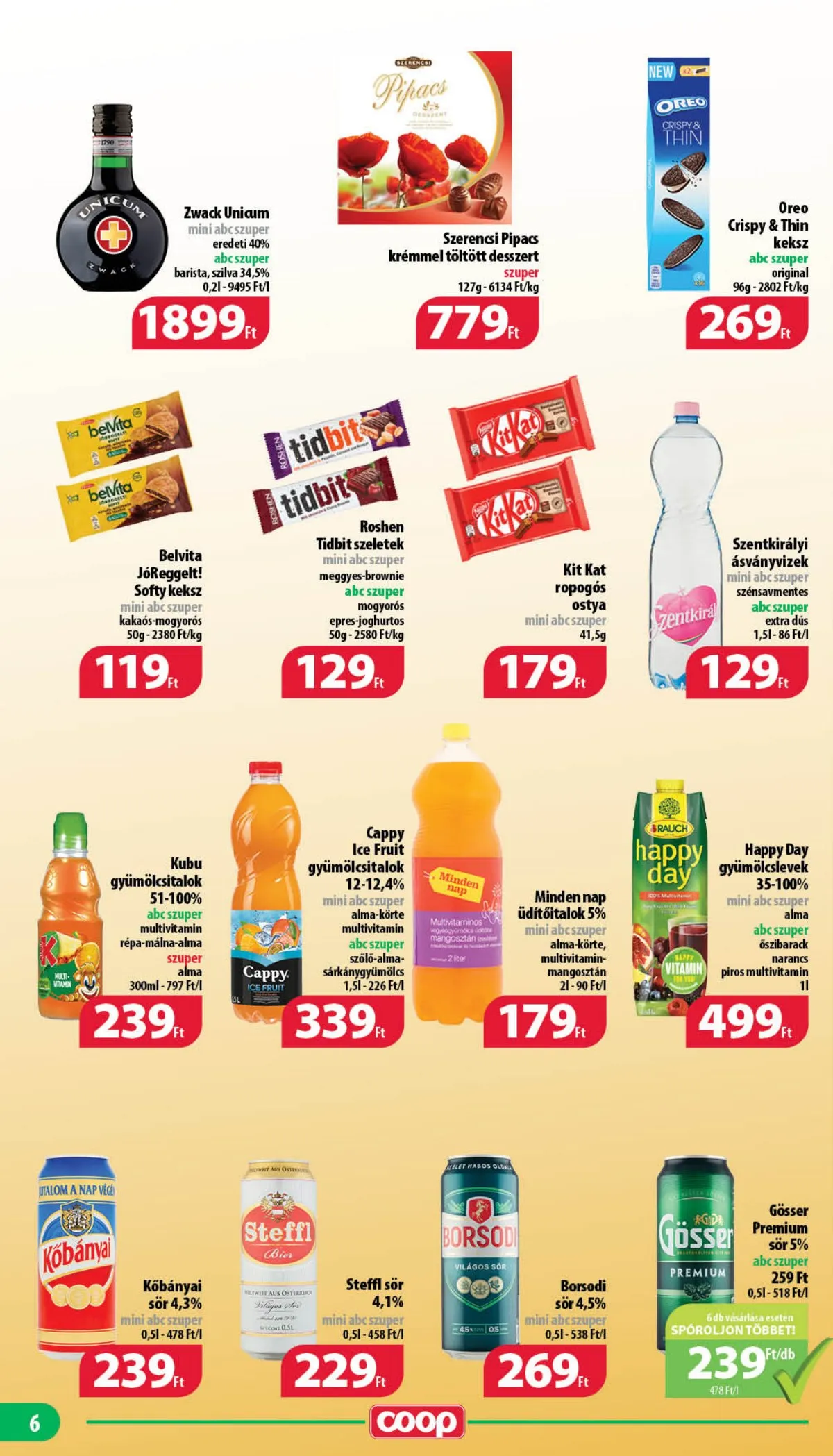 Coop akciós újság Mecsek 03.16–03.22 – 6. oldal