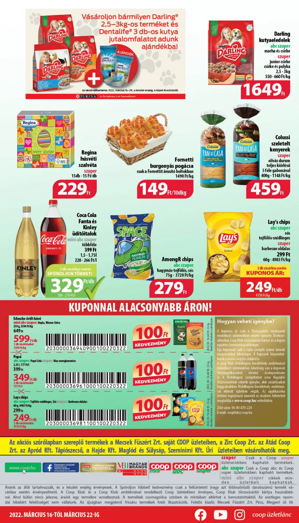 Coop akciós újság Mecsek 03.16–03.22 – 8. oldal