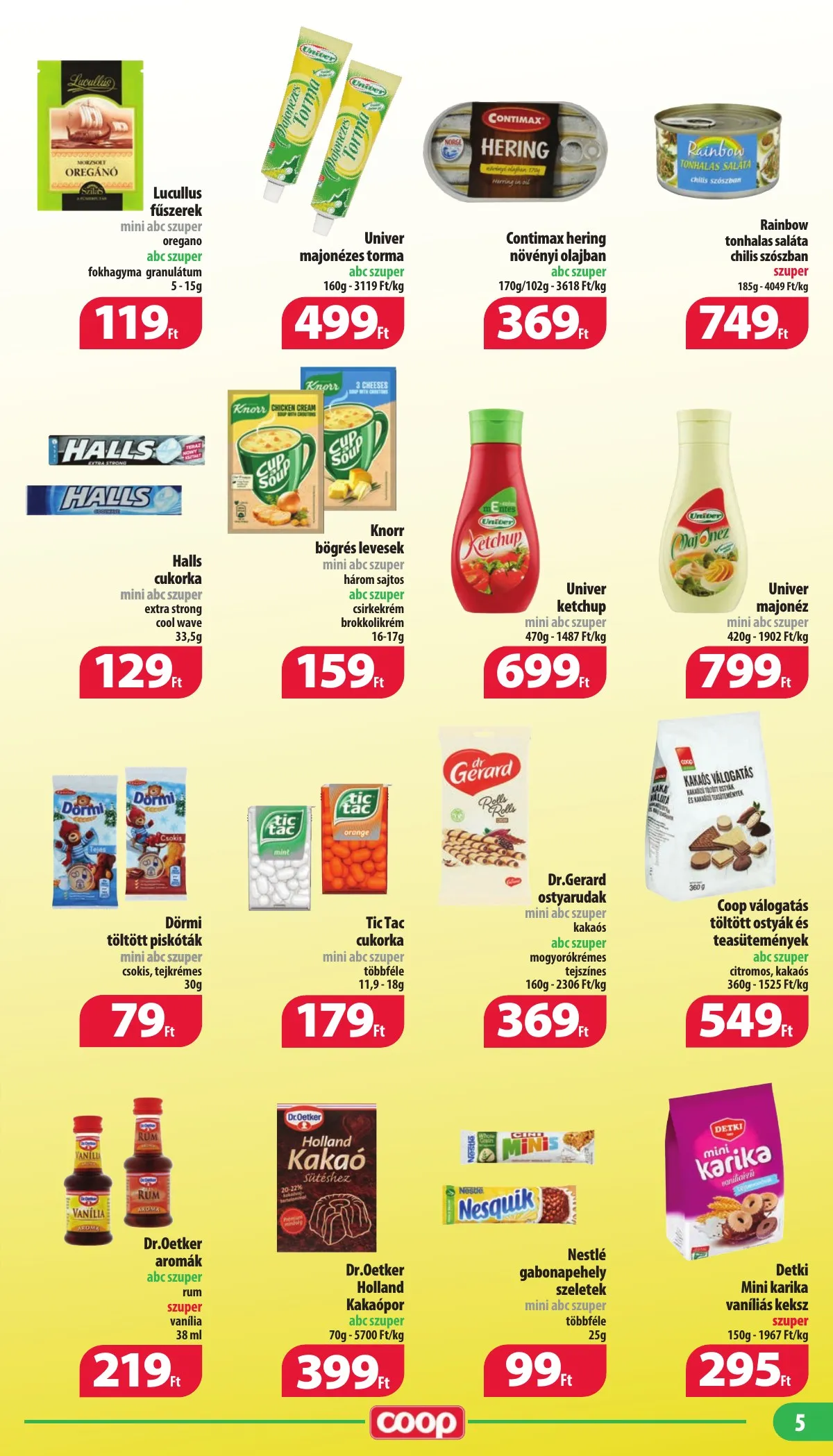 Coop akciós újság Mecsek 03.23–03.29 – 5. oldal