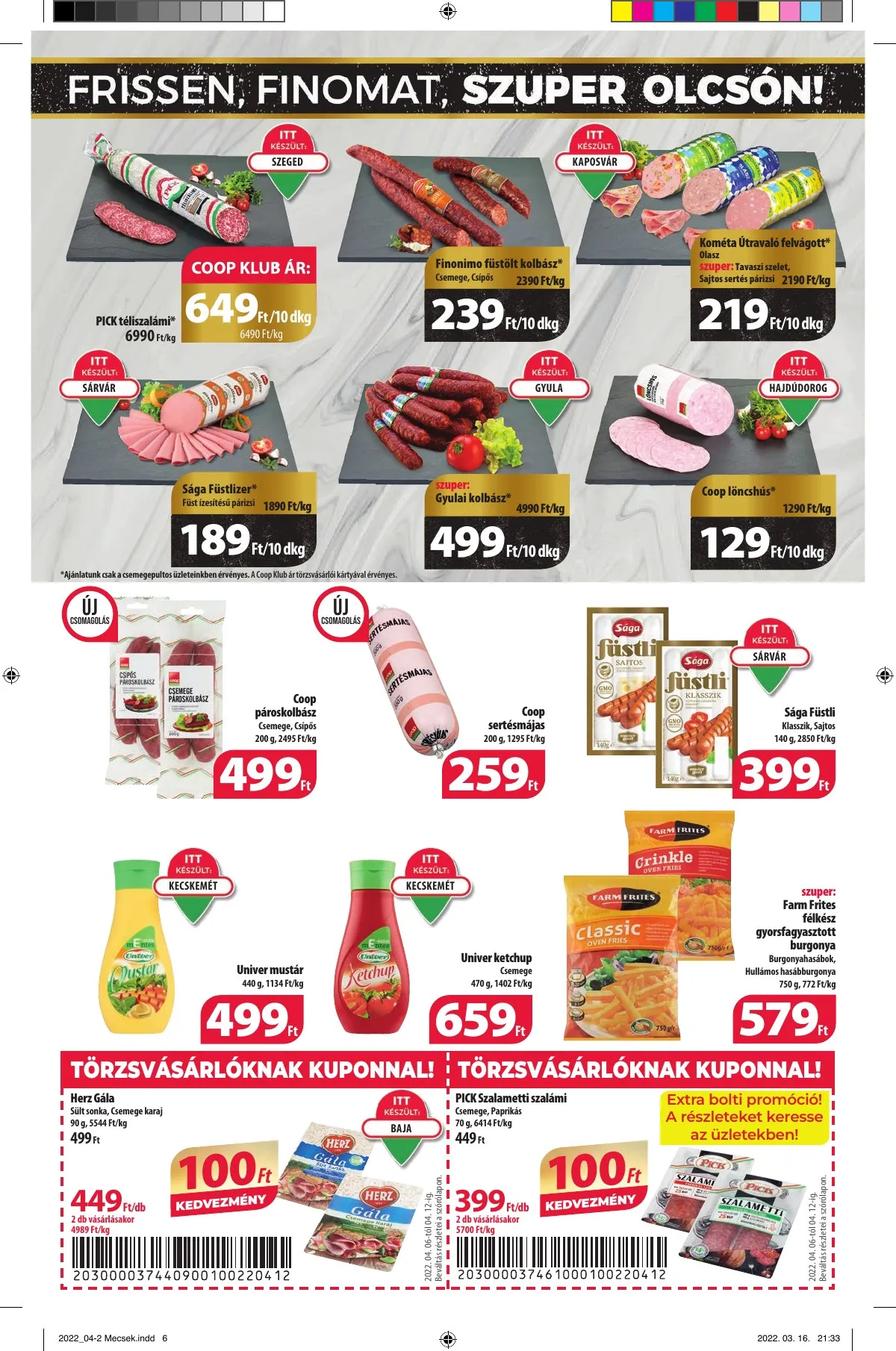 Coop akciós újság Mecsek 04.06–04.12 – 6. oldal
