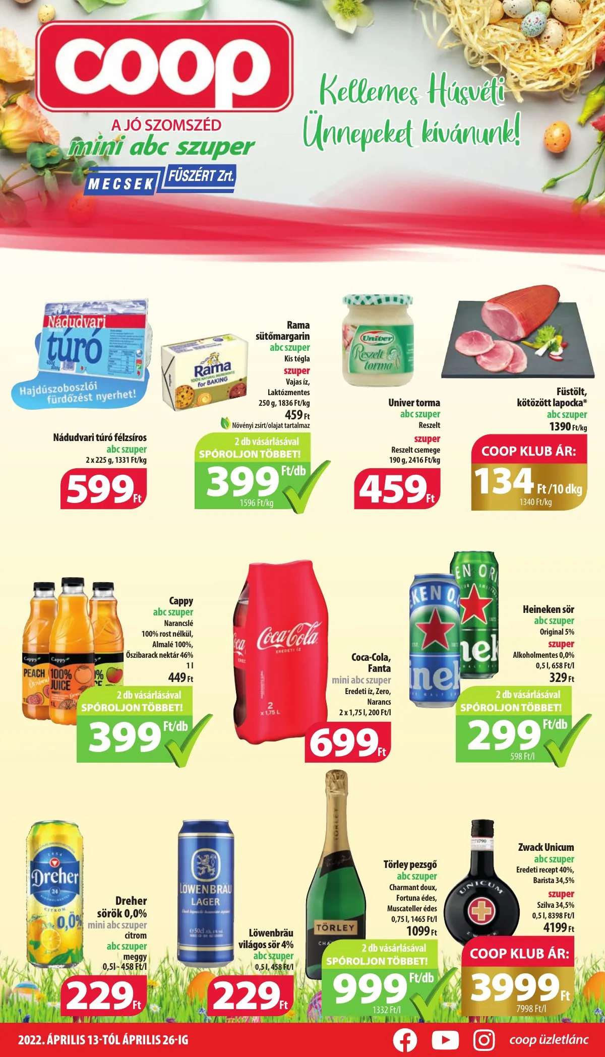 Coop akciós újság Mecsek 04.13–04.26