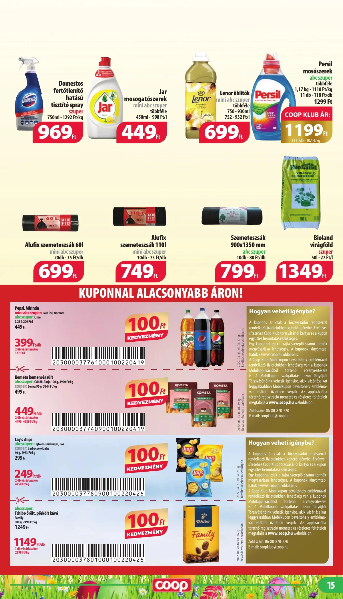 Coop akciós újság Mecsek 04.13–04.26 – 15. oldal