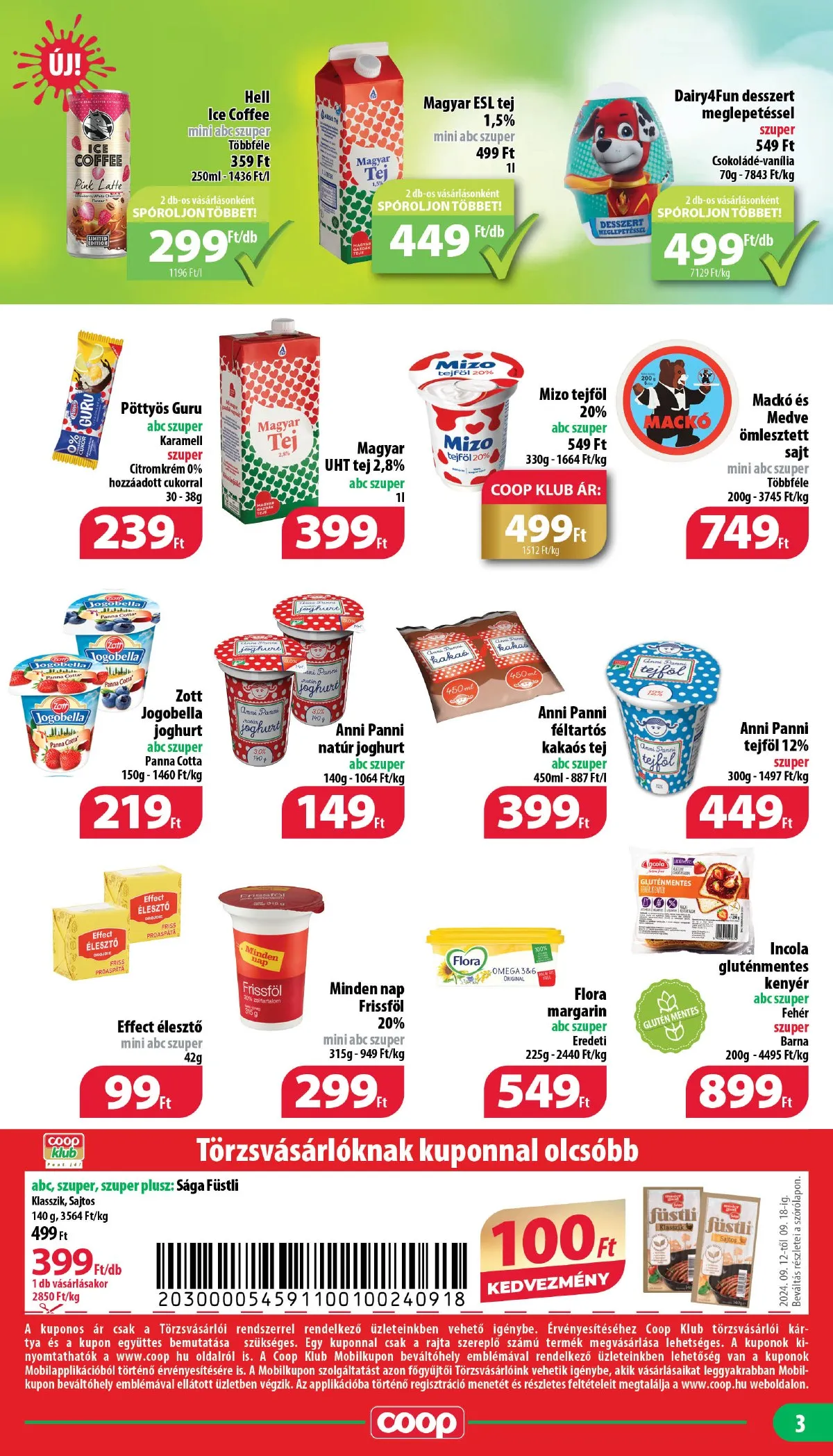 Coop akciós újság Mecsek 09.18–09.18 – 3. oldal