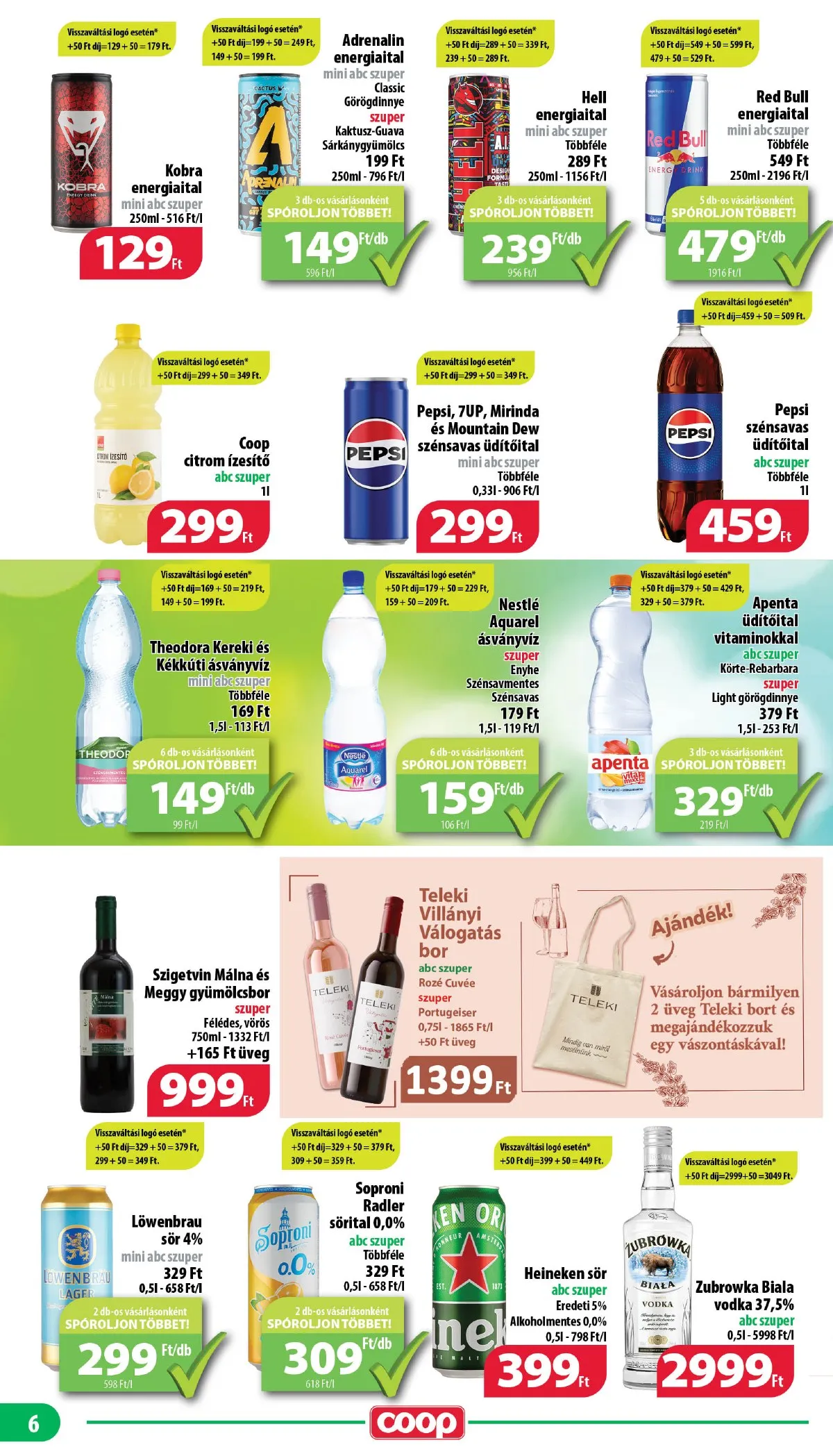 Coop akciós újság Mecsek 09.18–09.18 – 6. oldal