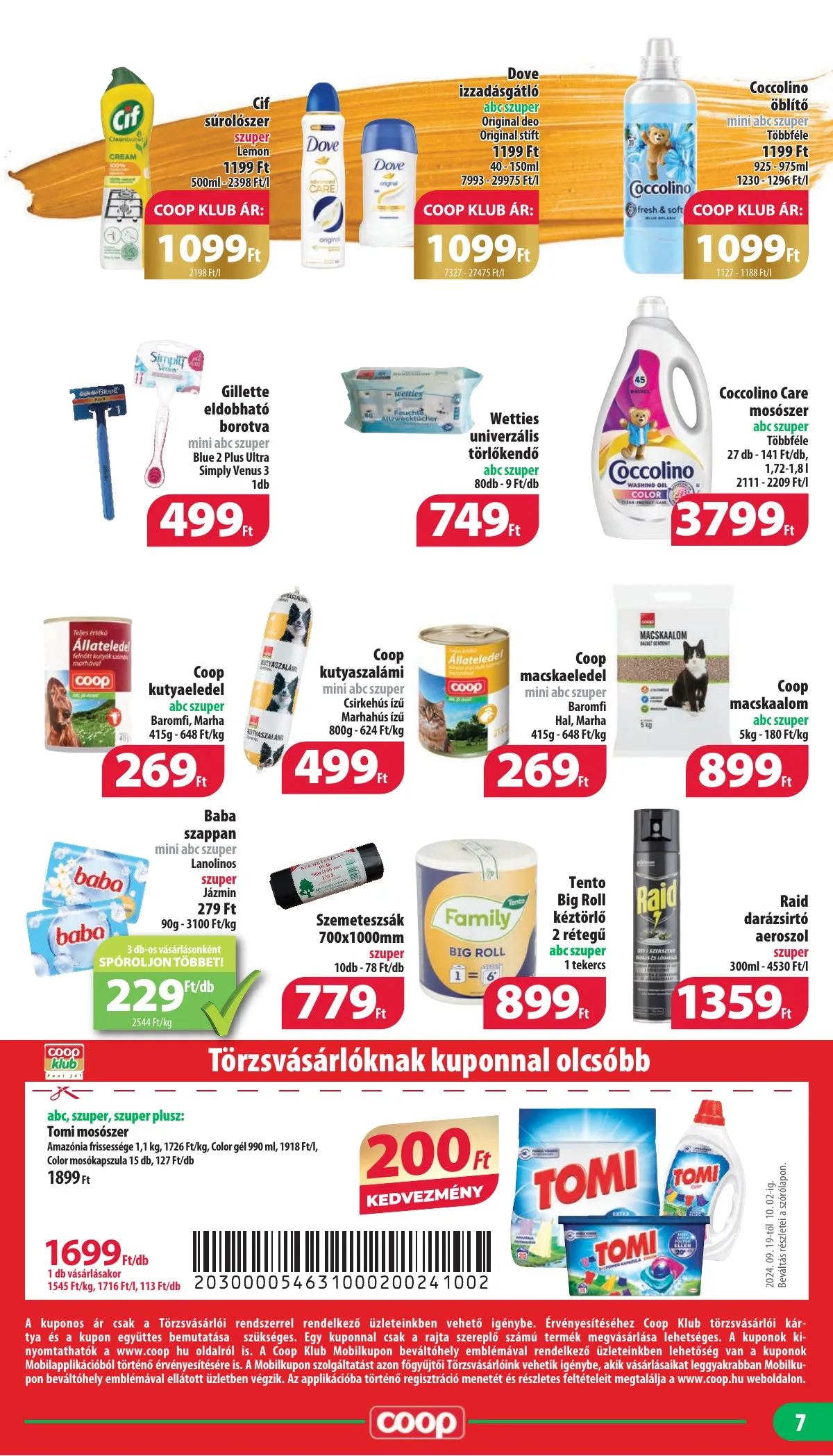 Coop akciós újság Mecsek 09.19–10.02 – 7. oldal