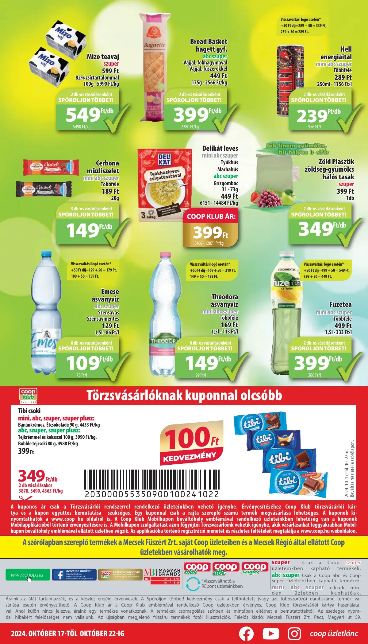 Coop akciós újság Mecsek 10.17–10.22 – 8. oldal
