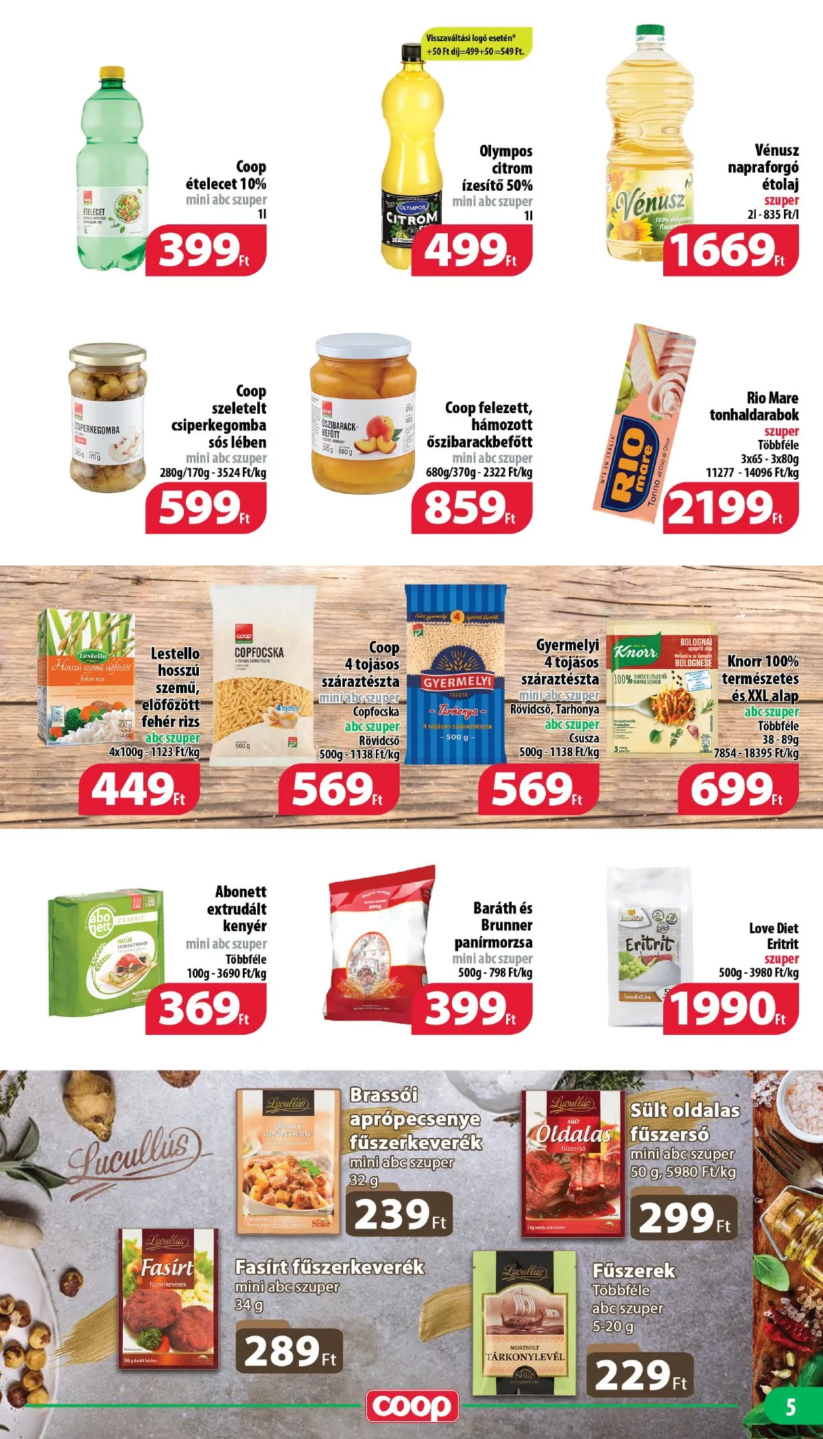 Coop akciós újság Mecsek 11.14–11.20 – 5. oldal