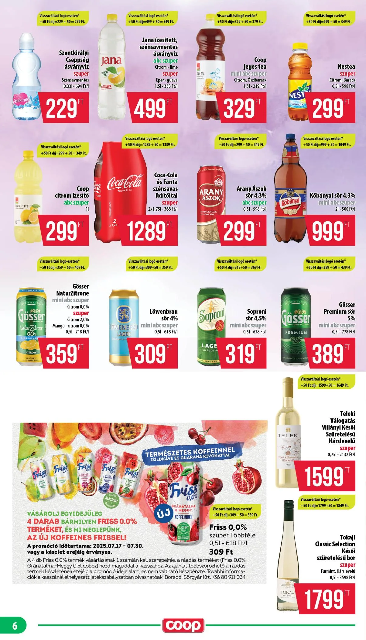 Coop akciós újság Mecsek 07.17–07.23 – 6. oldal