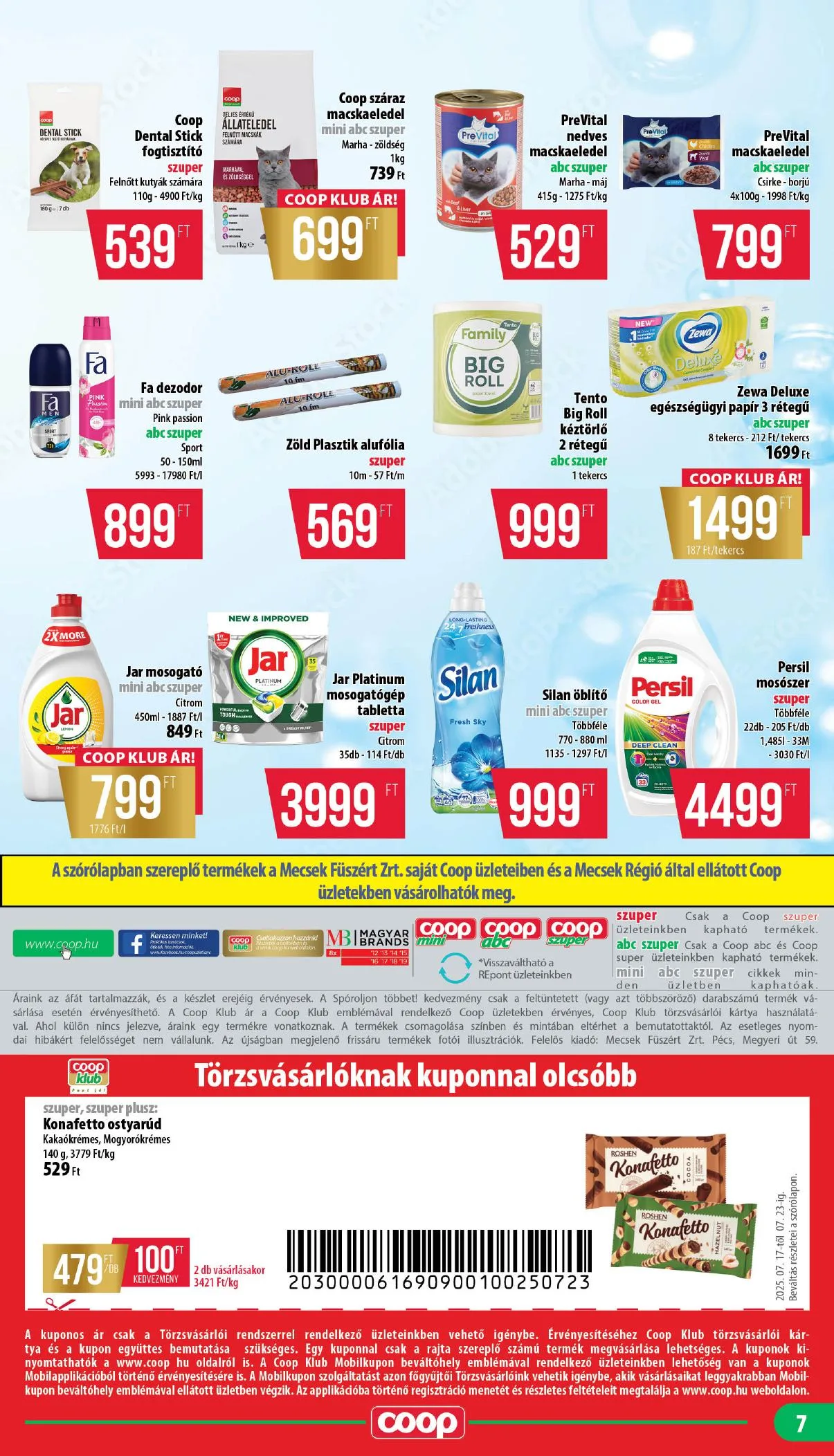 Coop akciós újság Mecsek 07.17–07.23 – 7. oldal