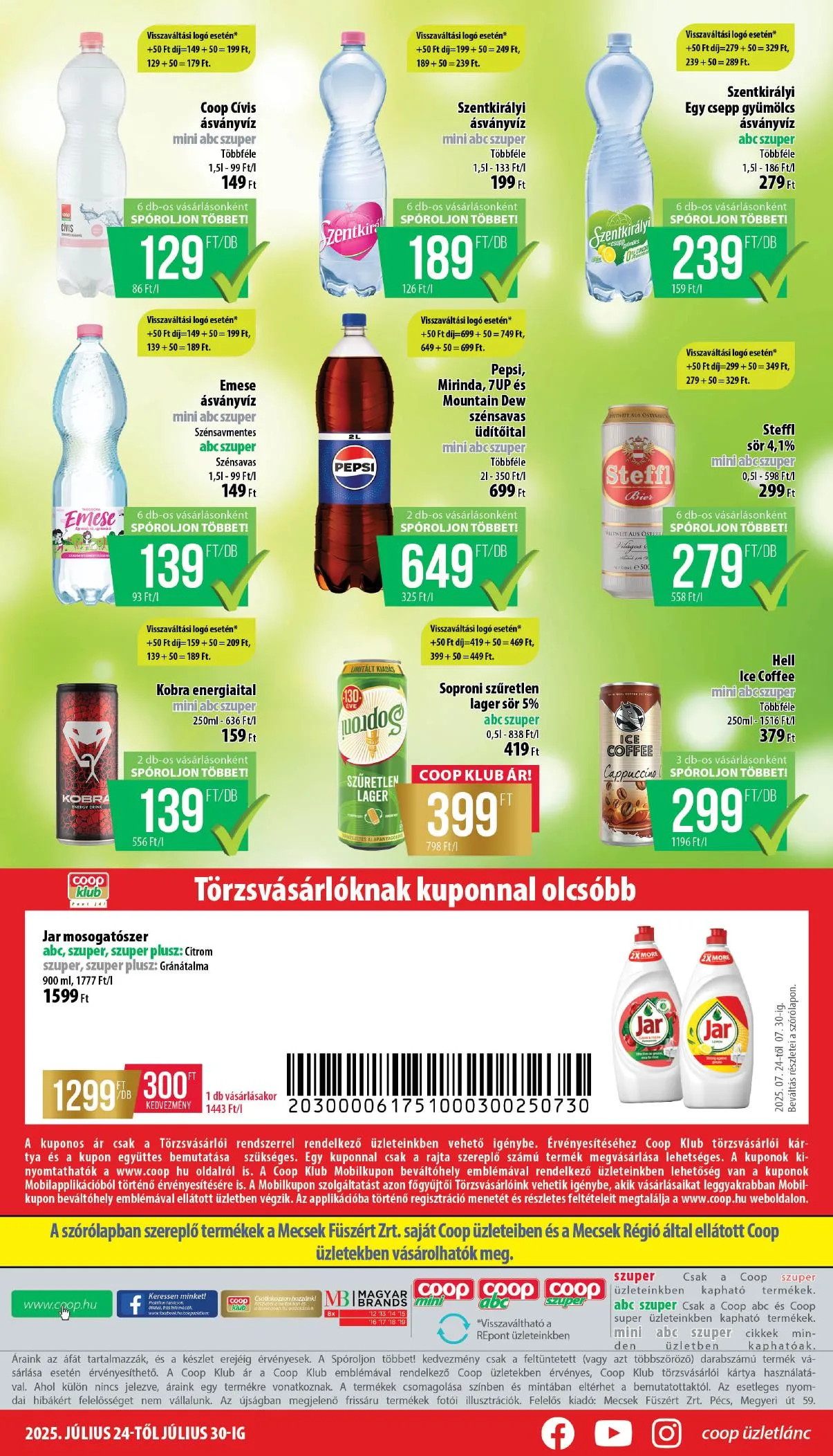 Coop akciós újság Mecsek 07.24–07.30 – 8. oldal