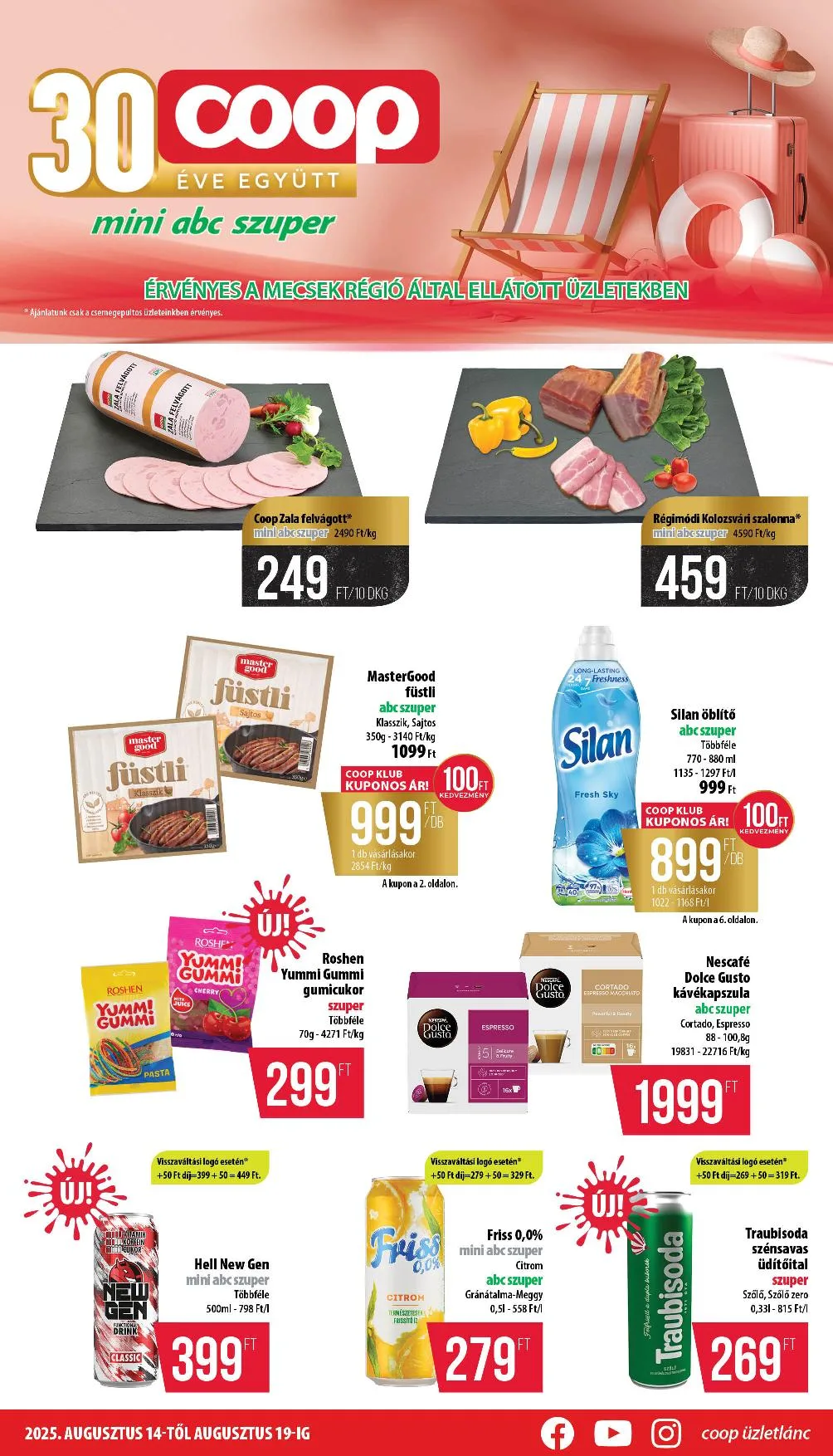 Coop akciós újság Mecsek 08.14–08.19