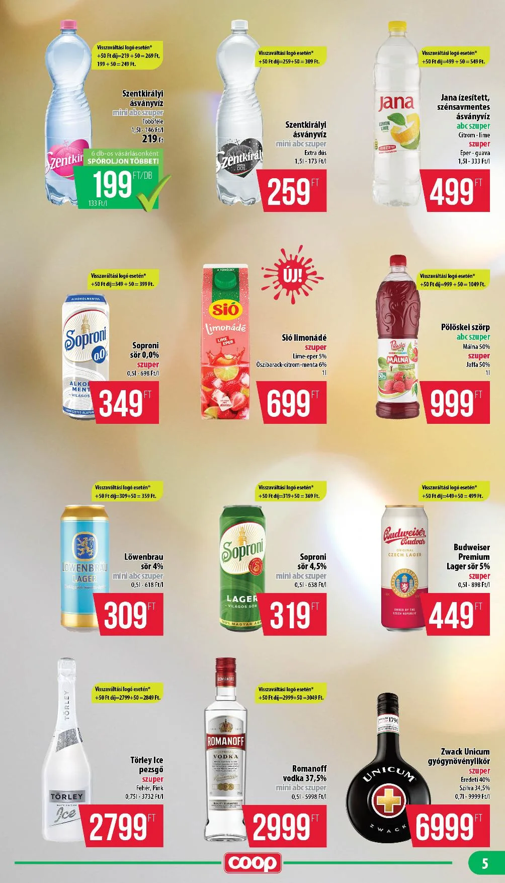 Coop akciós újság Mecsek 08.14–08.19 – 5. oldal