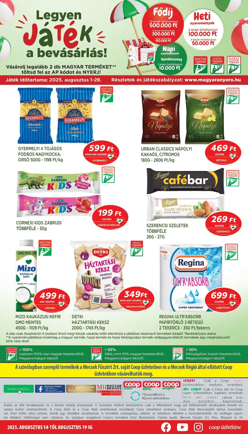 Coop akciós újság Mecsek 08.14–08.19 – 8. oldal