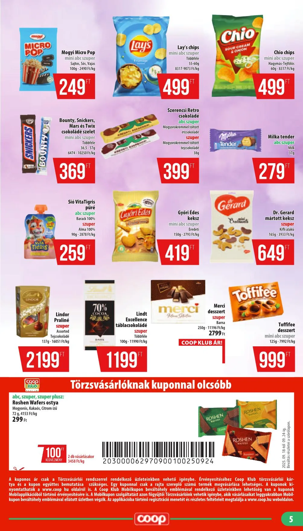 Coop akciós újság Mecsek 09.18–09.24 – 5. oldal