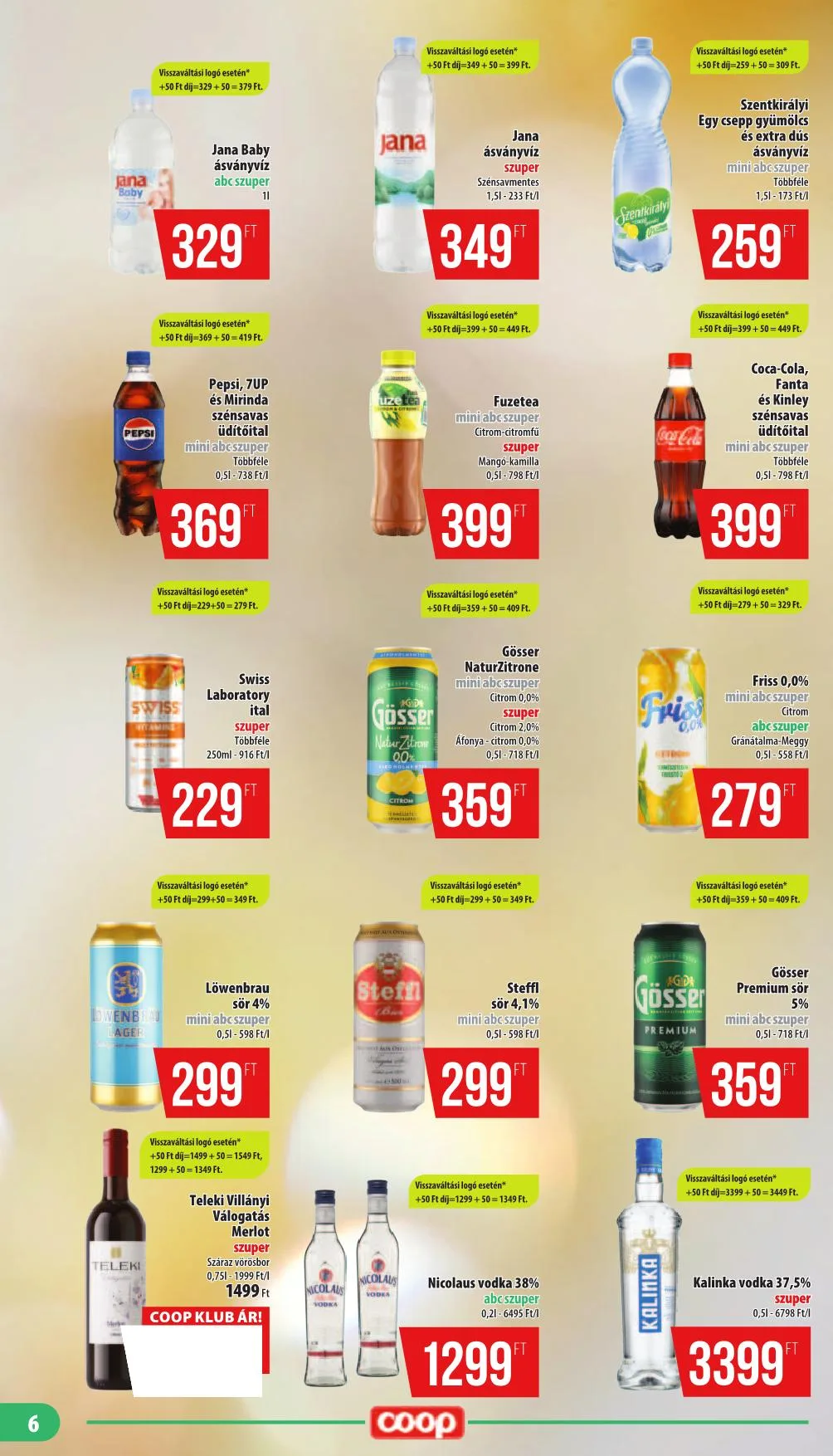 Coop akciós újság Mecsek 09.18–09.24 – 6. oldal