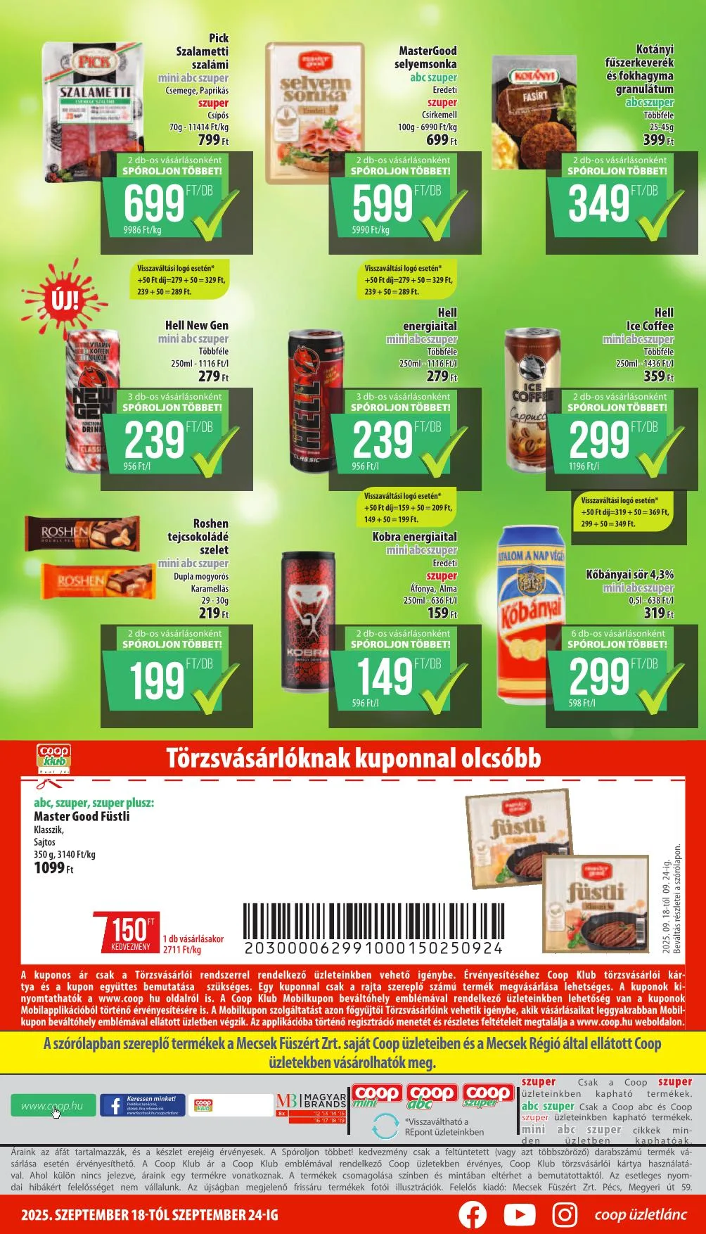 Coop akciós újság Mecsek 09.18–09.24 – 8. oldal