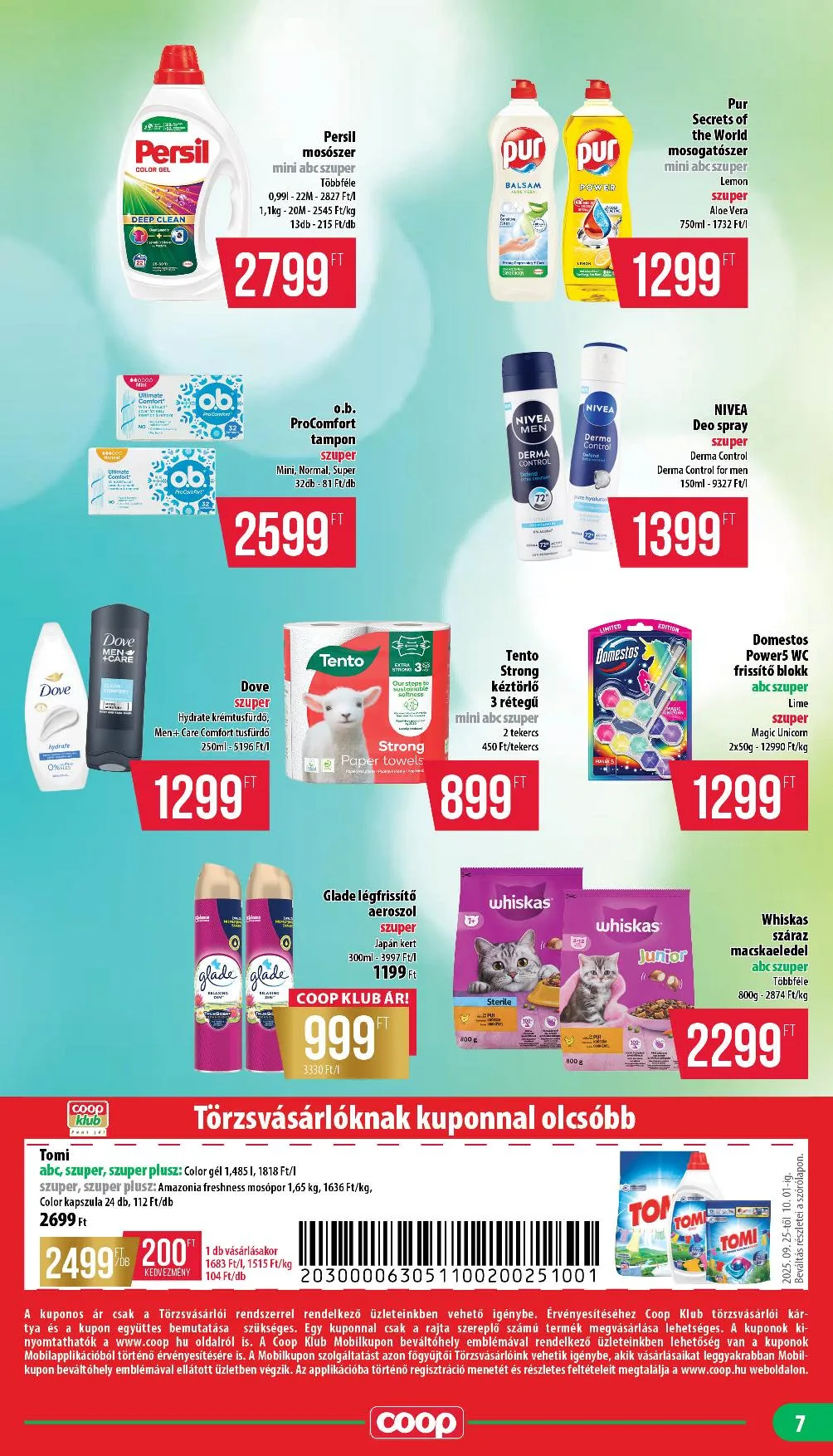 Coop akciós újság Mecsek 09.25–10.01 – 7. oldal