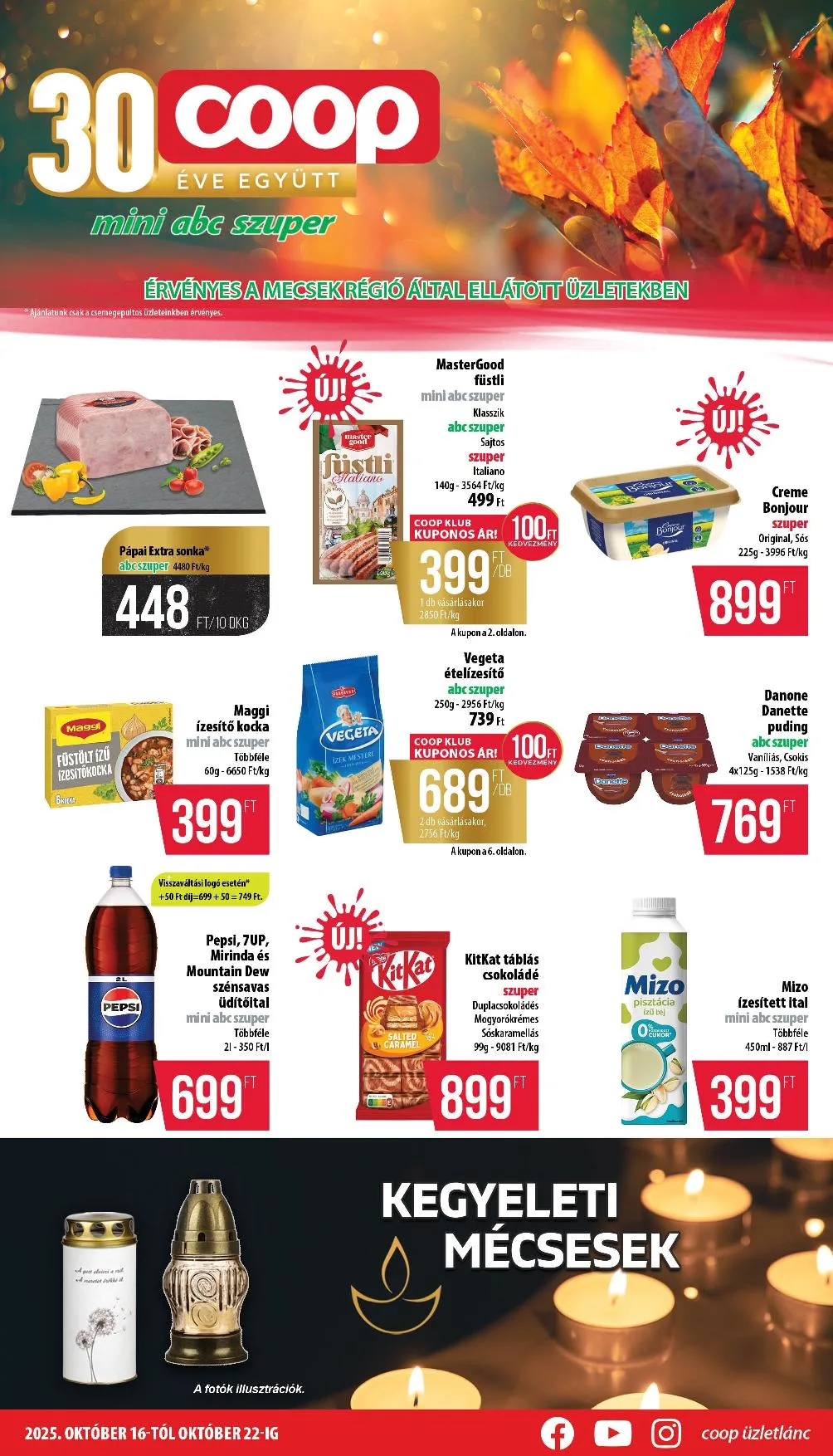 Coop akciós újság Mecsek 10.16–10.22