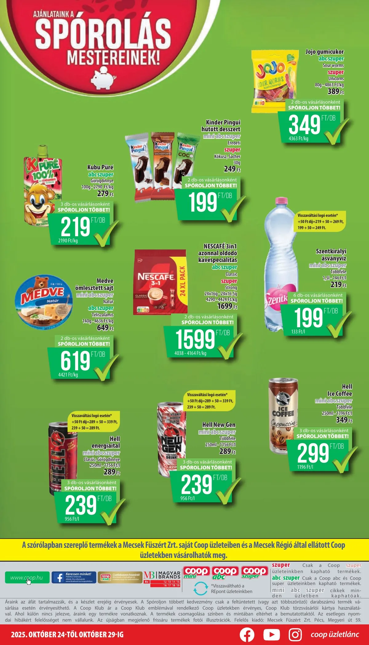 Coop akciós újság Mecsek 10.24–10.29 – 8. oldal