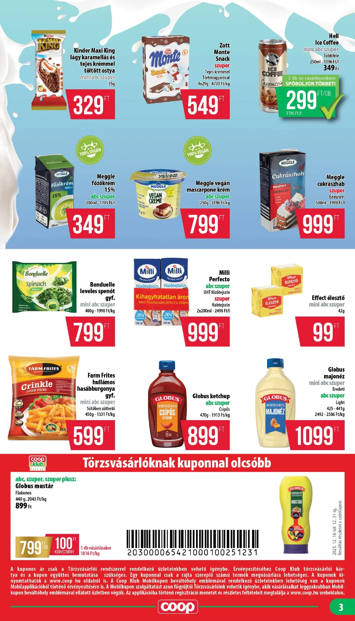 Coop akciós újság Mecsek 12.18–12.31 – 3. oldal