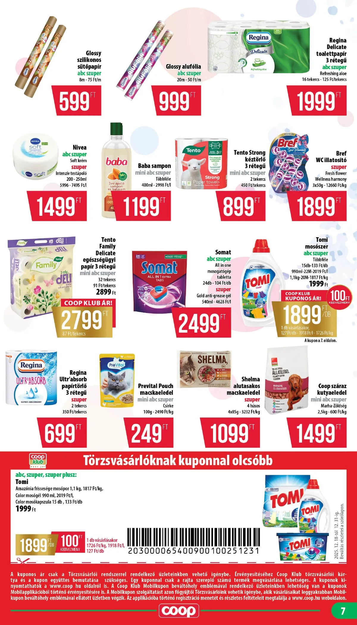 Coop akciós újság Mecsek 12.18–12.31 – 7. oldal