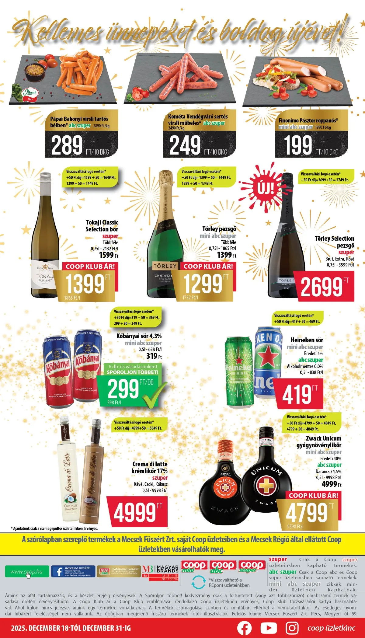 Coop akciós újság Mecsek 12.18–12.31 – 8. oldal