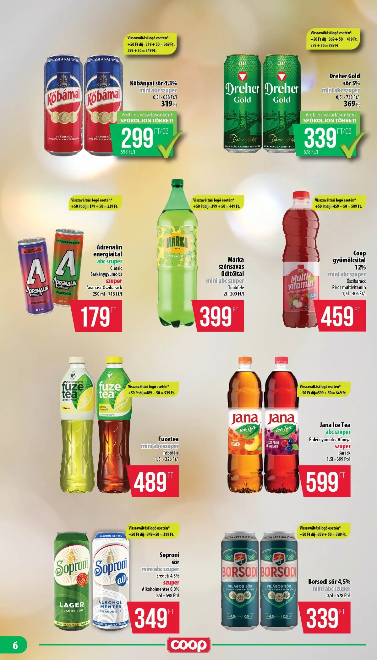 Coop akciós újság Mecsek 01.15–01.21 – 6. oldal