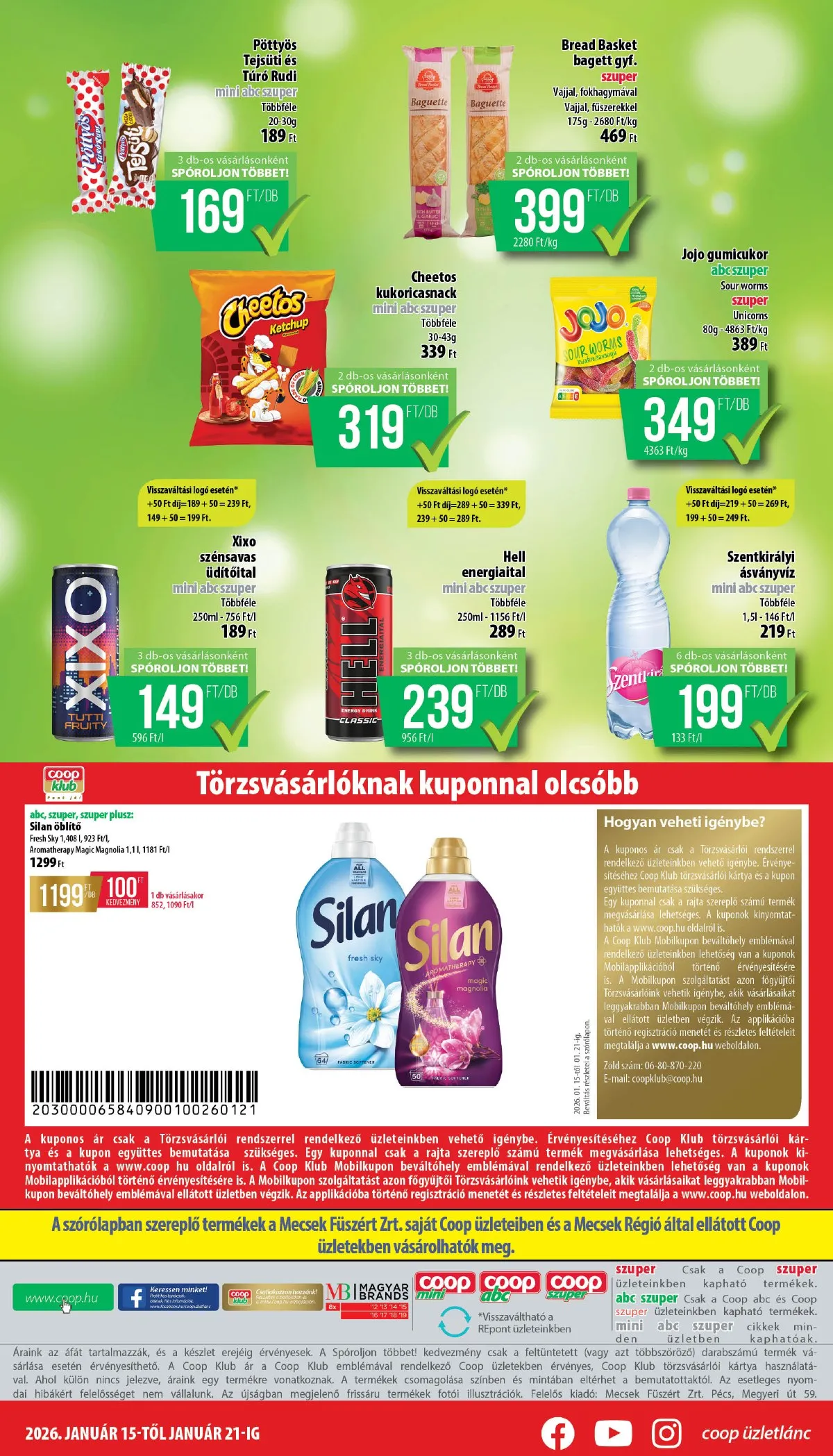 Coop akciós újság Mecsek 01.15–01.21 – 8. oldal