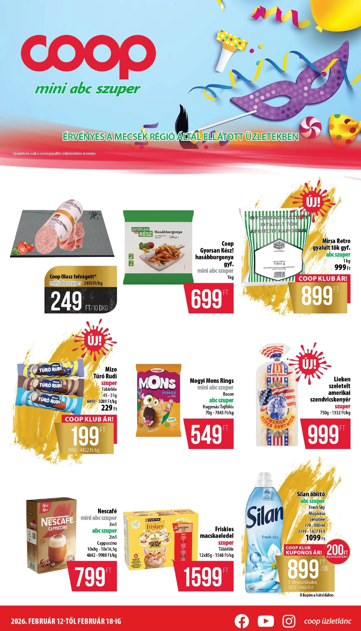 Coop akciós újság Mecsek 02.12–02.18