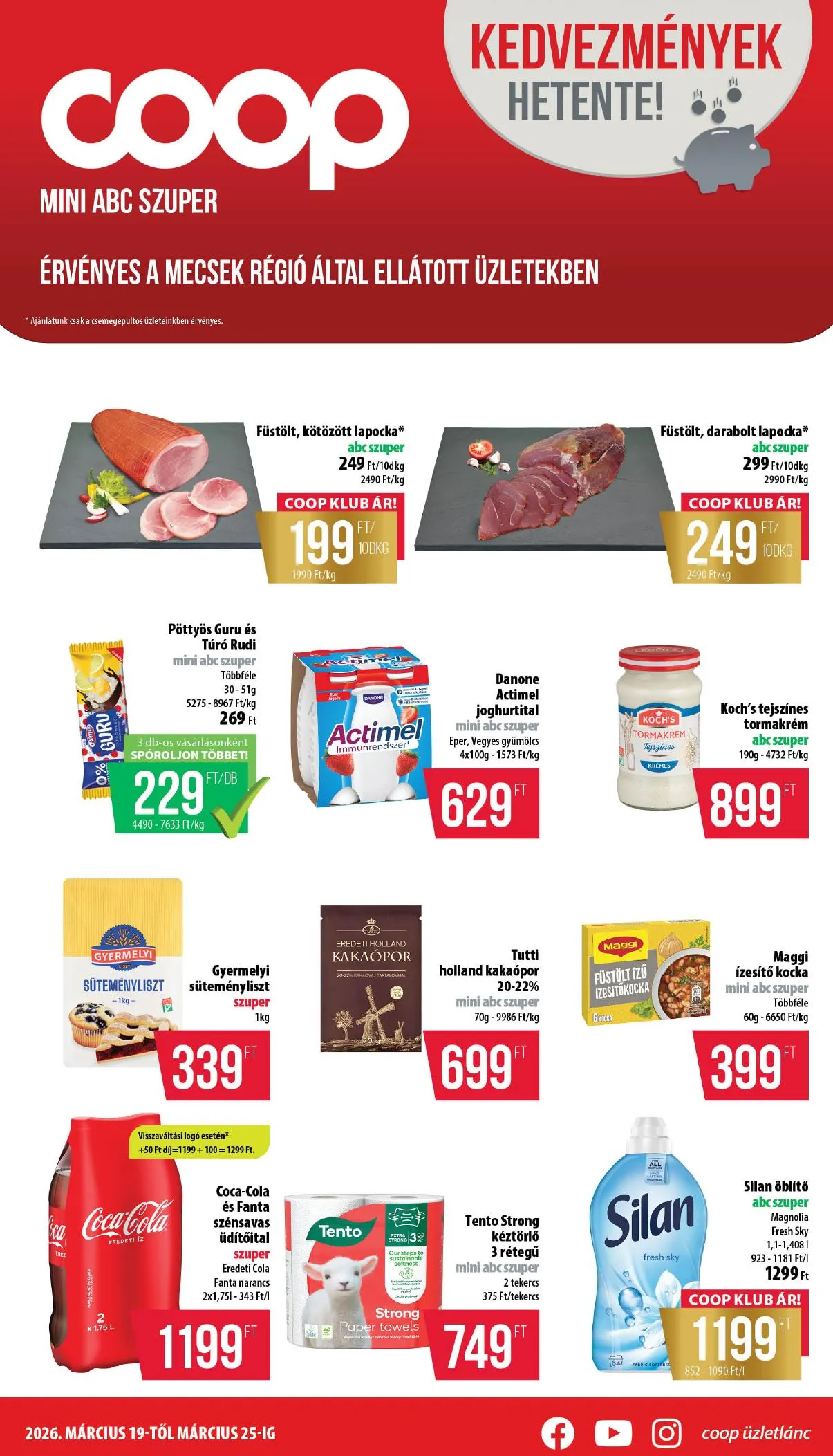 Coop akciós újság Mecsek 03.19–03.25