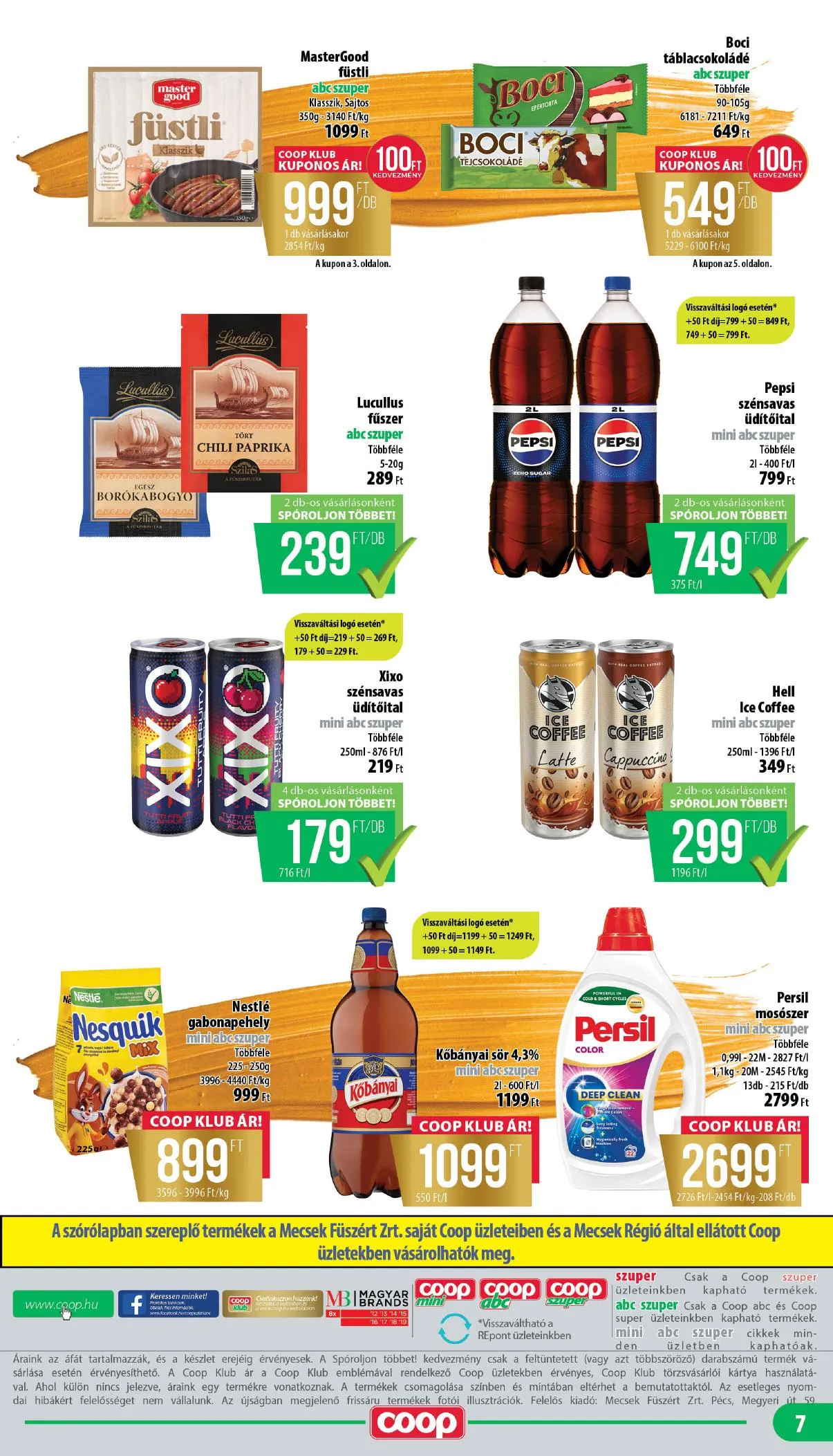 Coop akciós újság Mecsek 03.19–03.25 – 7. oldal