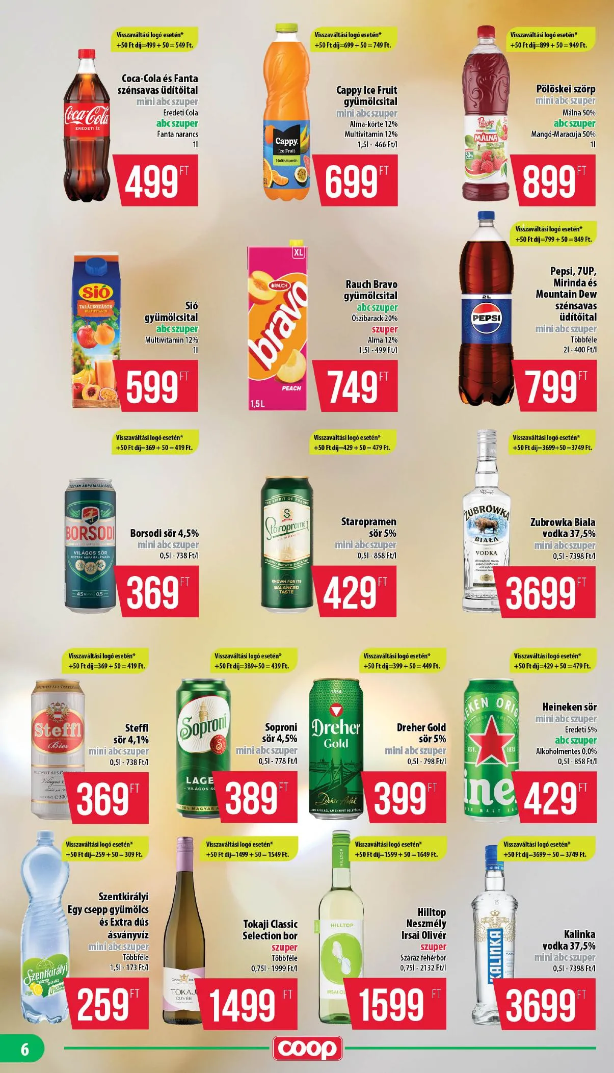Coop akciós újság Mecsek 04.16–04.22 – 6. oldal