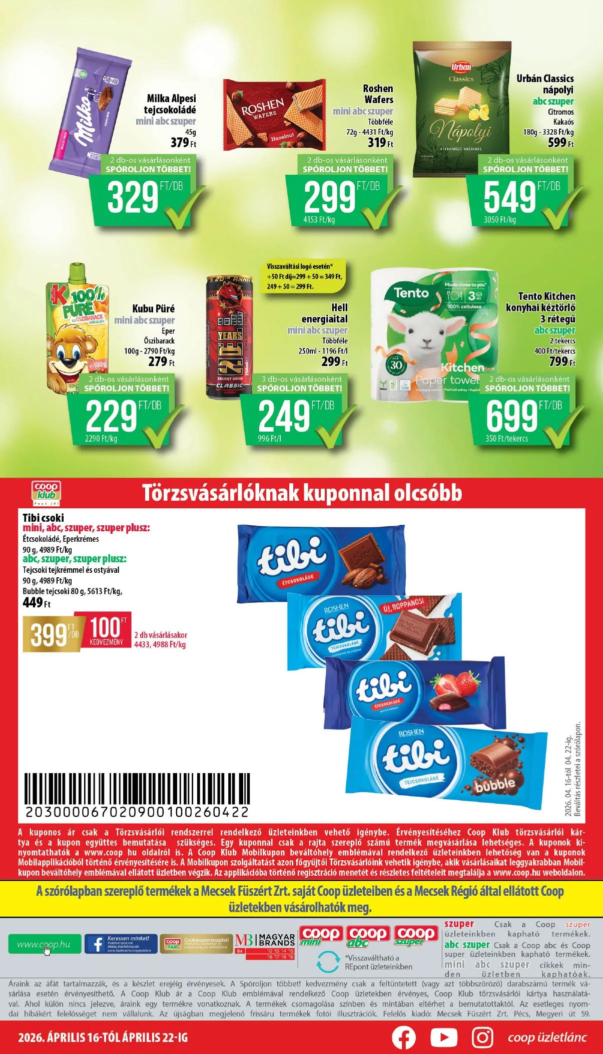 Coop akciós újság Mecsek 04.16–04.22 – 8. oldal